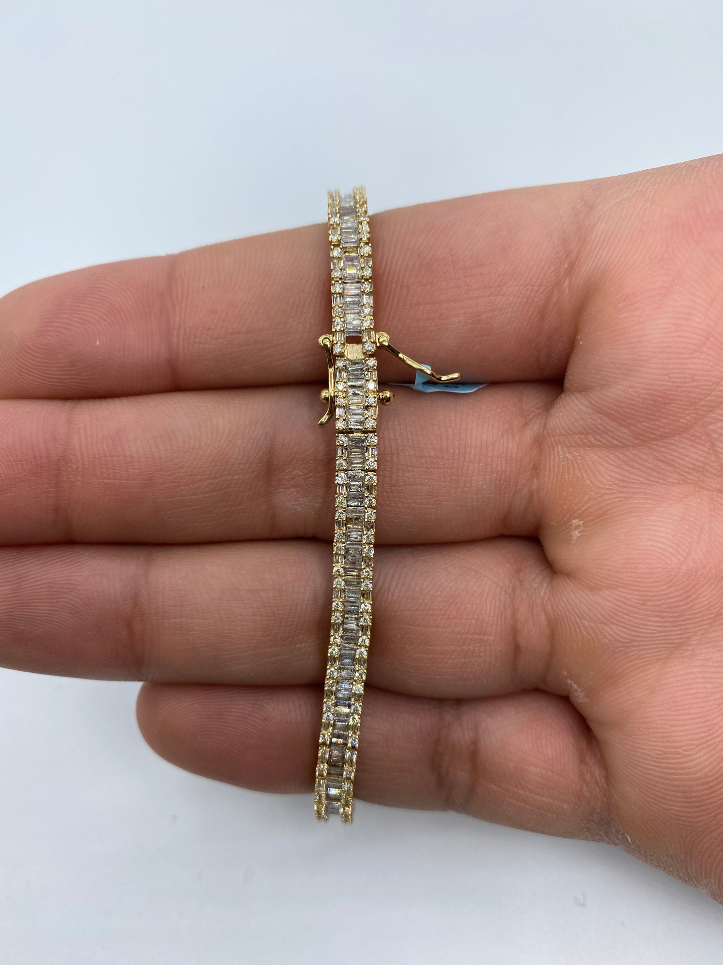 14K Tennis Baguette 4.5mm, 8in