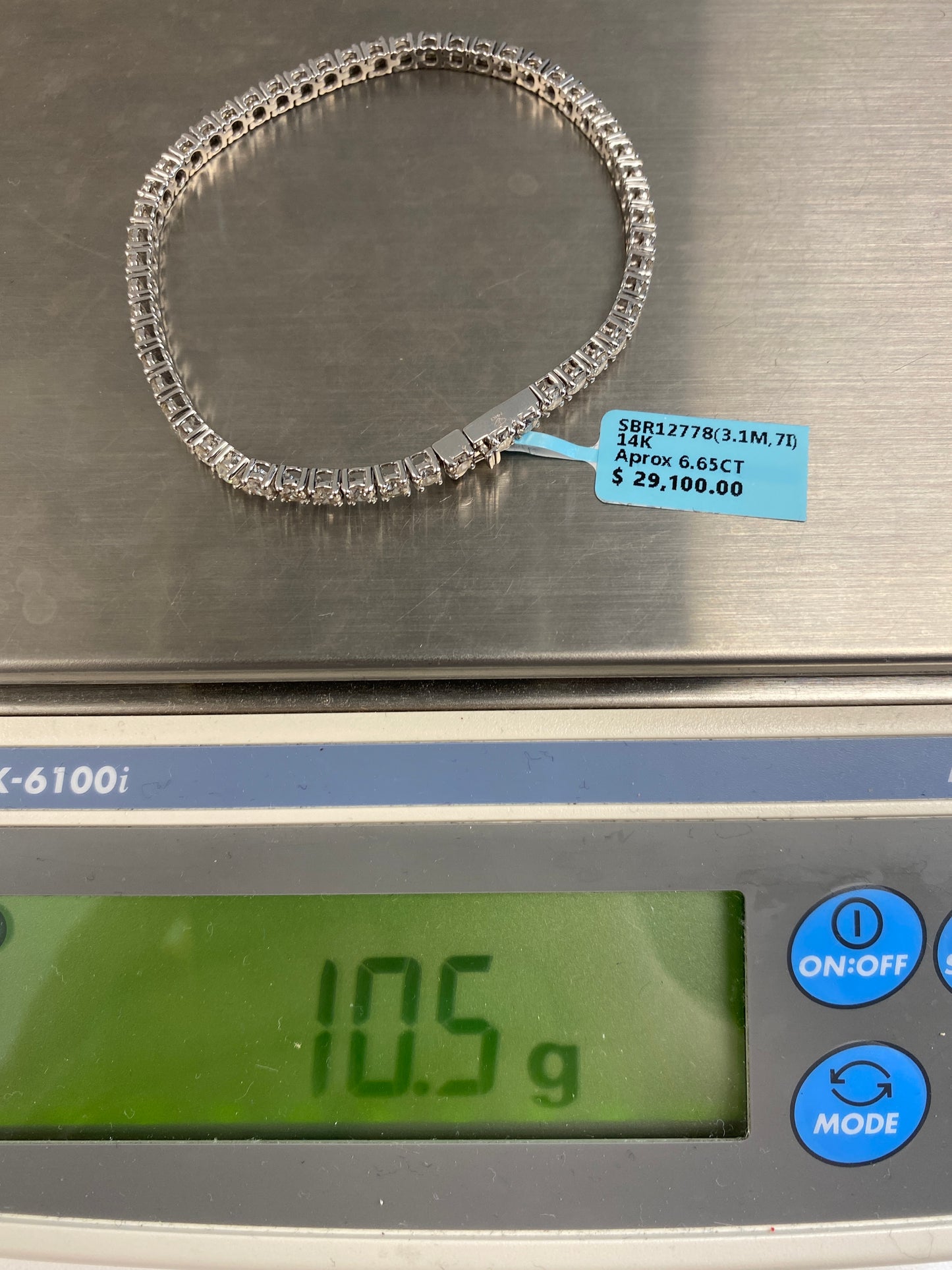 14K Tennis Bracelet 3.1mm