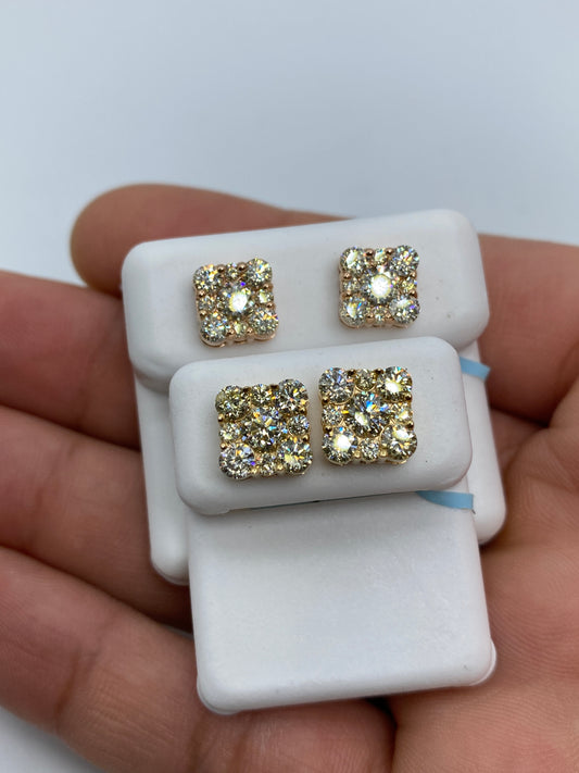 Square Stud Earrings Size #6