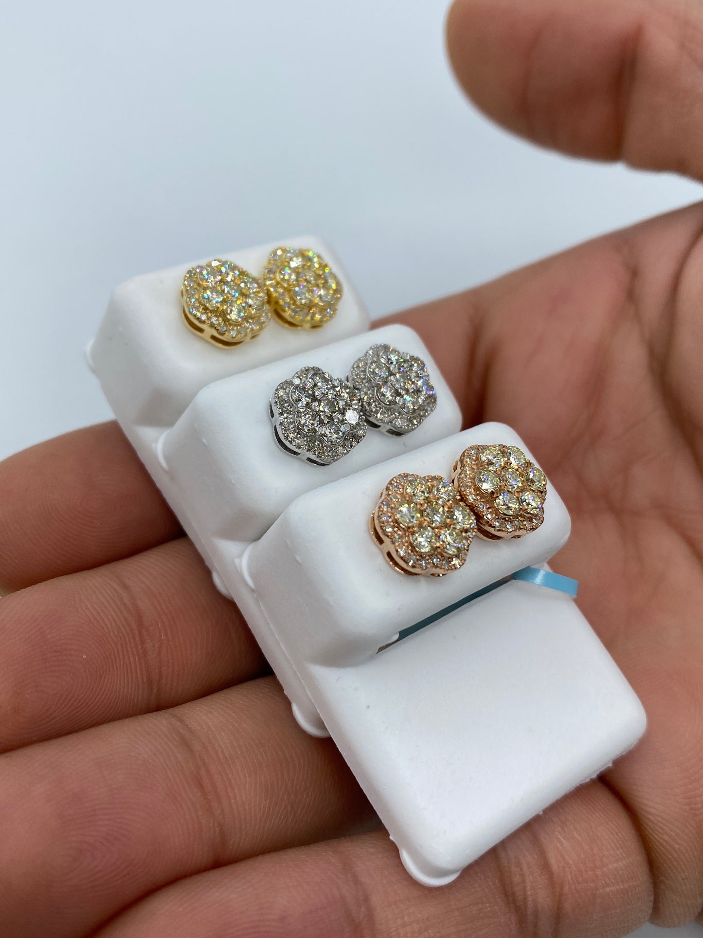 3D Flower Earrings Large