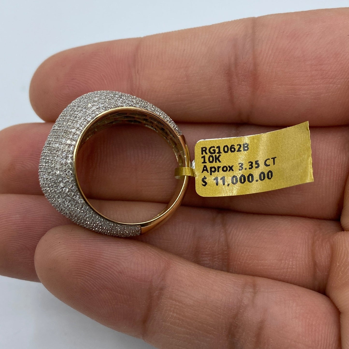 10K Dome Diamond Ring Style #2