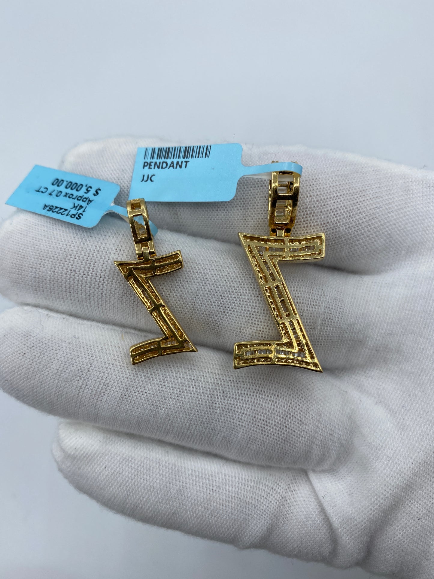 14K Z Baguette Initial