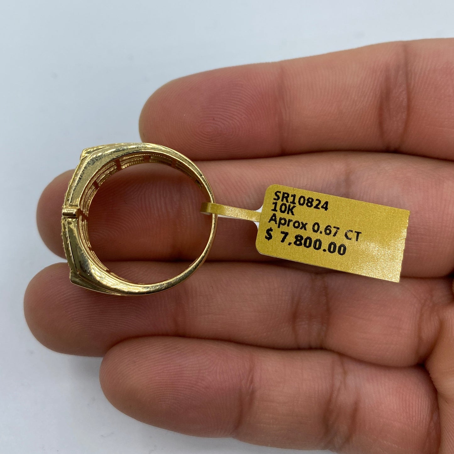 10K Rectangle Diamond Ring