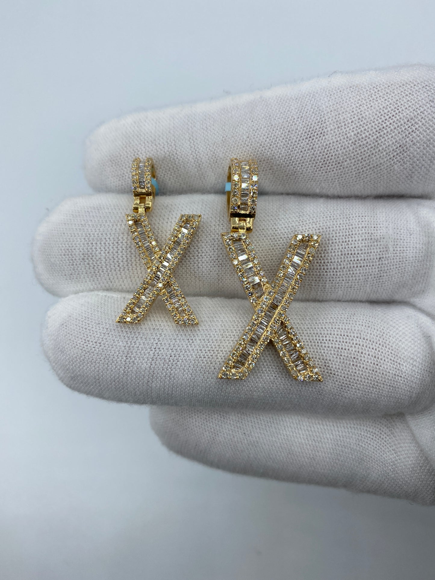 14K X Baguette Initial