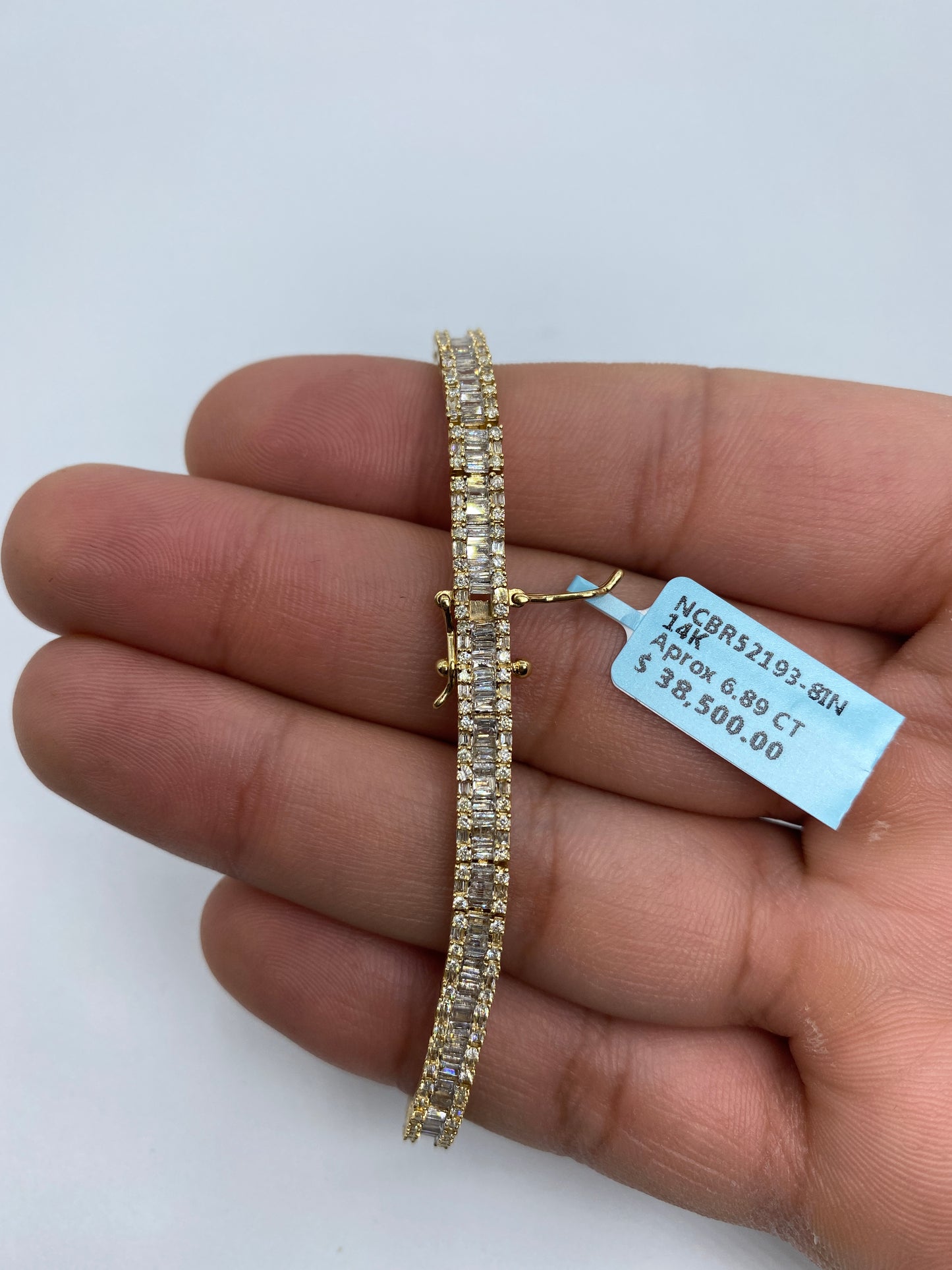 14K Tennis Baguette 4.5mm, 8in