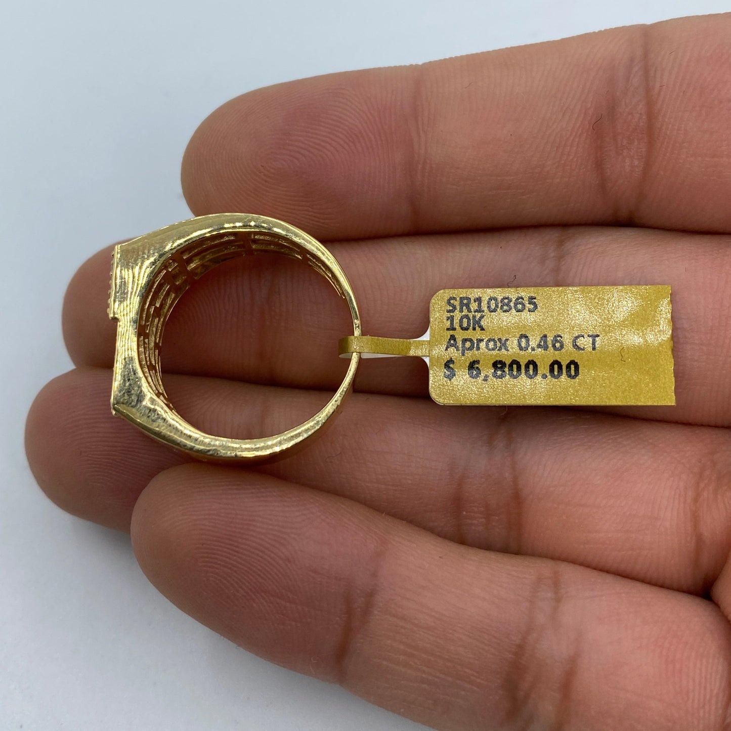 10K Rectangle Tetris Diamond Ring