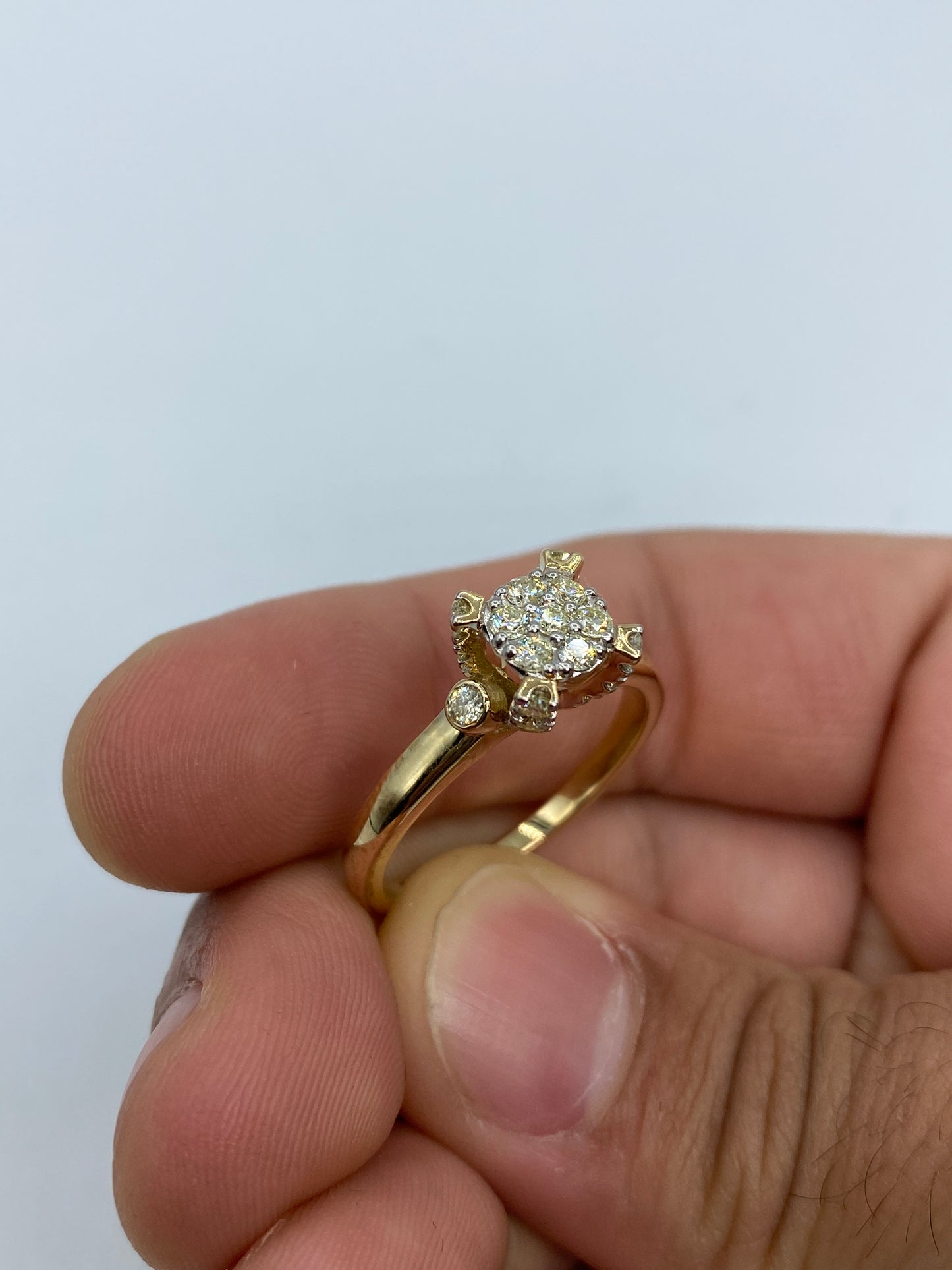 Flower Engagement Ring