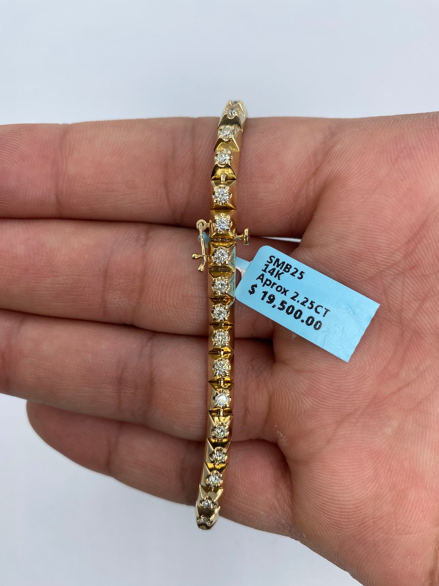 14K Castle Bracelet 5mm, 8in