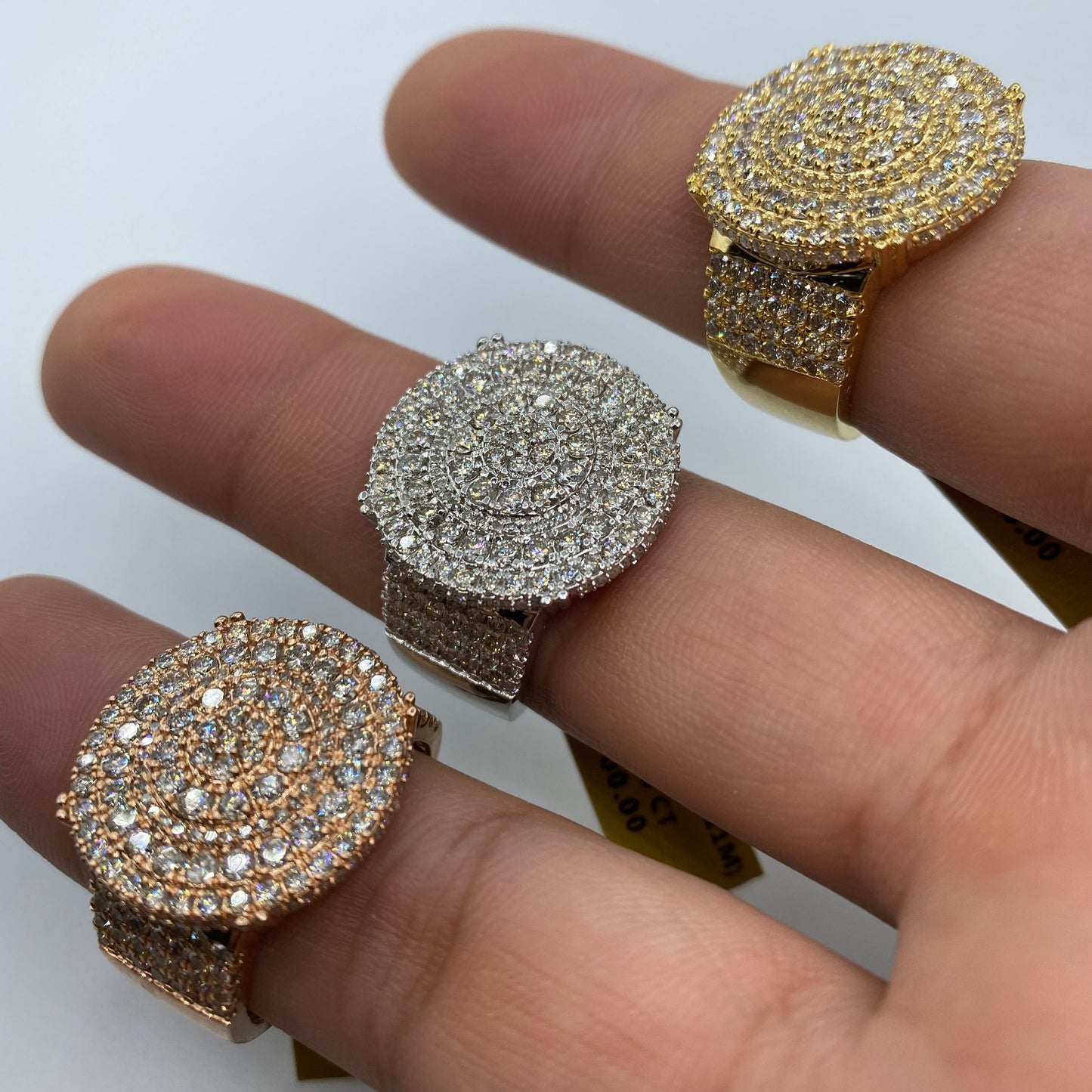 10K Circle Ring Diamond Style #1