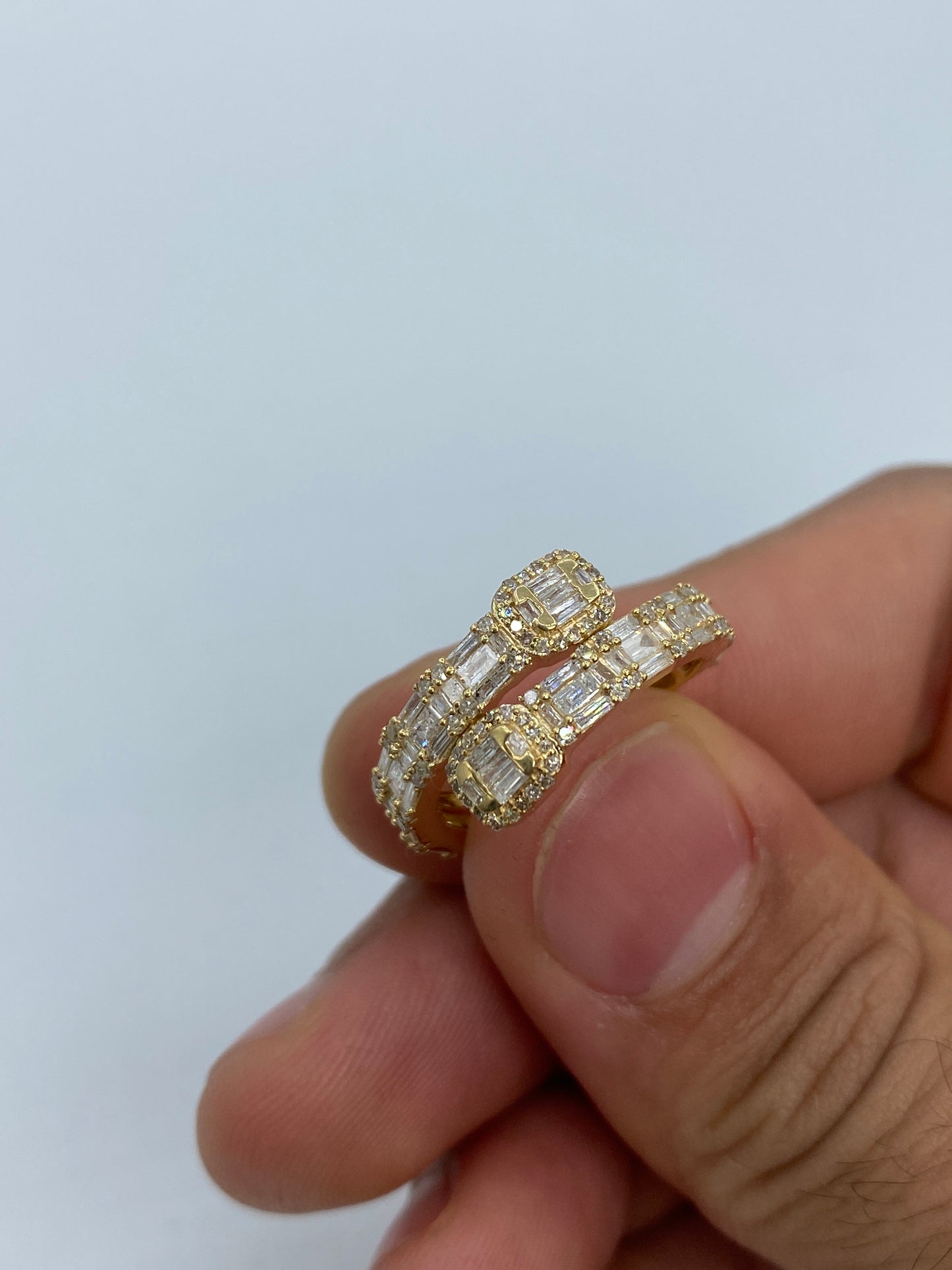 Bangle Baguette Engagement Ring