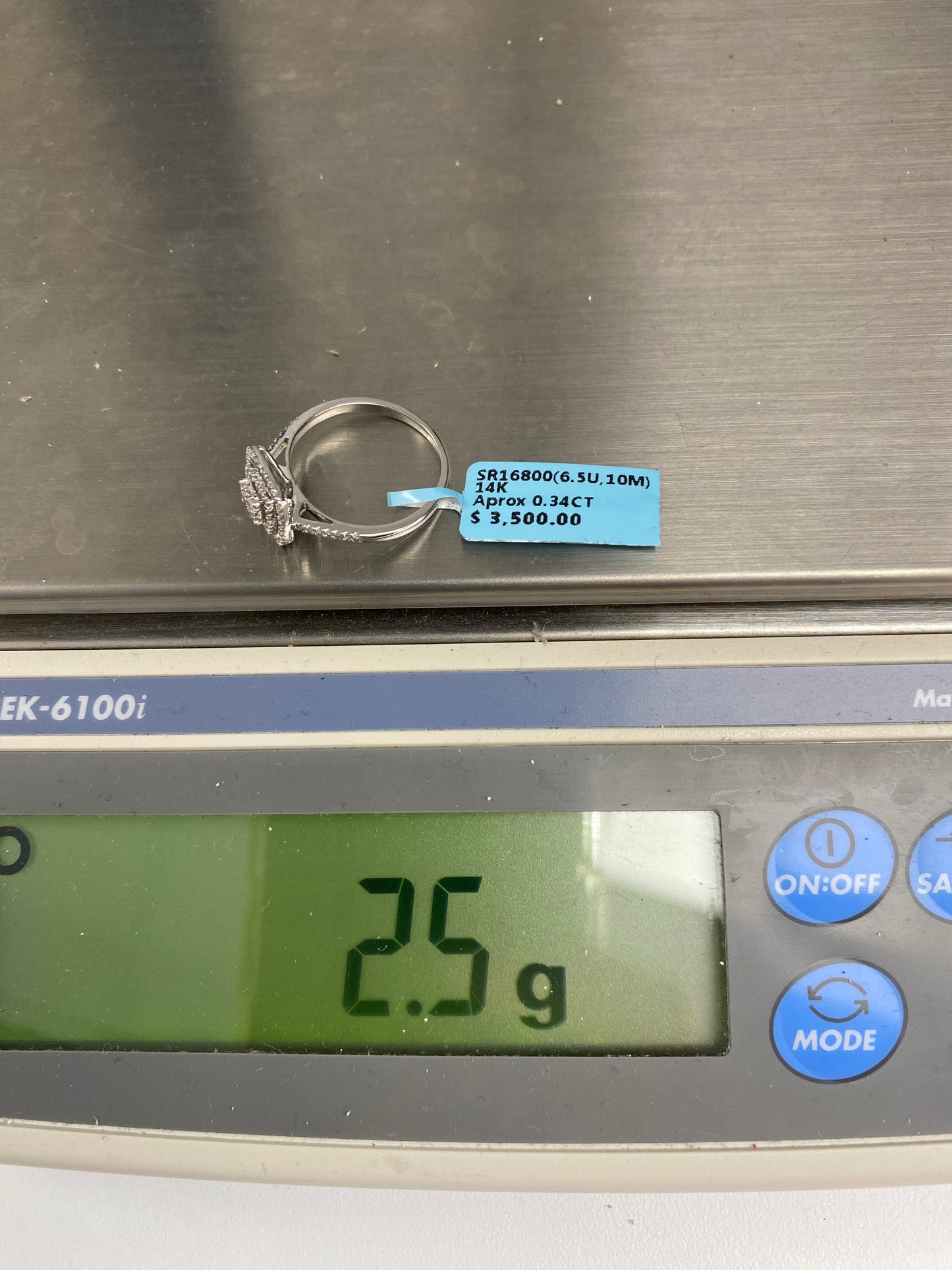 Square Gap Engagement Ring