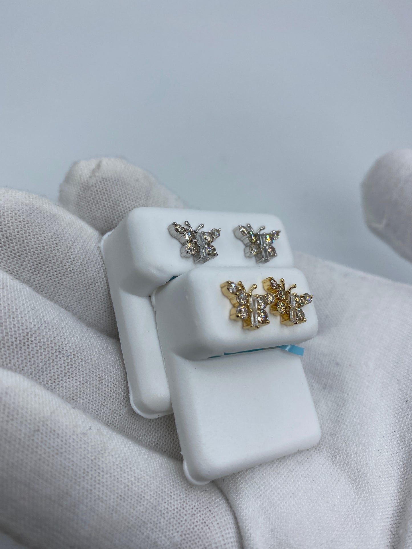 Butterfly Baguette Earrings