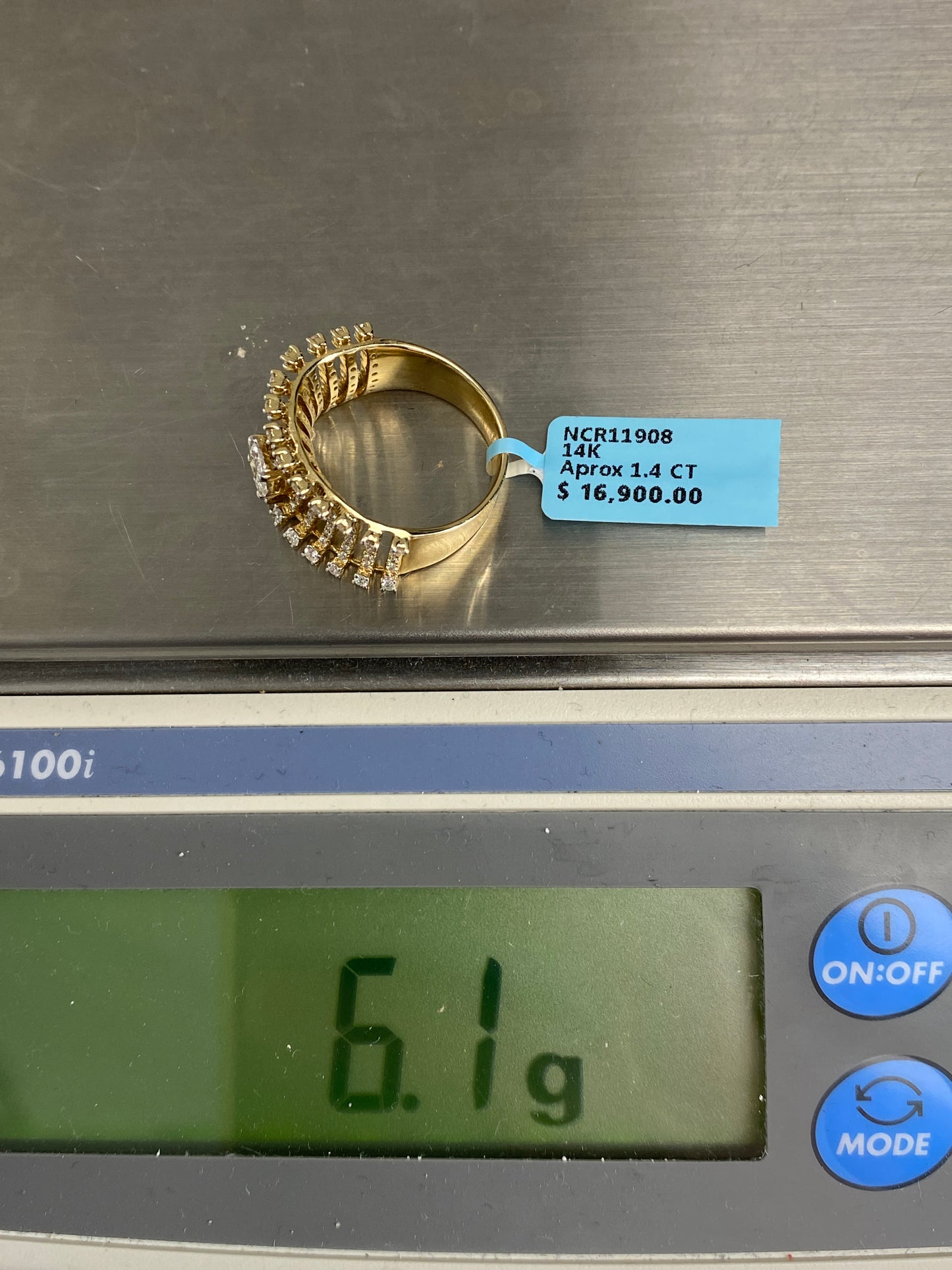 Open Ladies Ring Large Center Stone