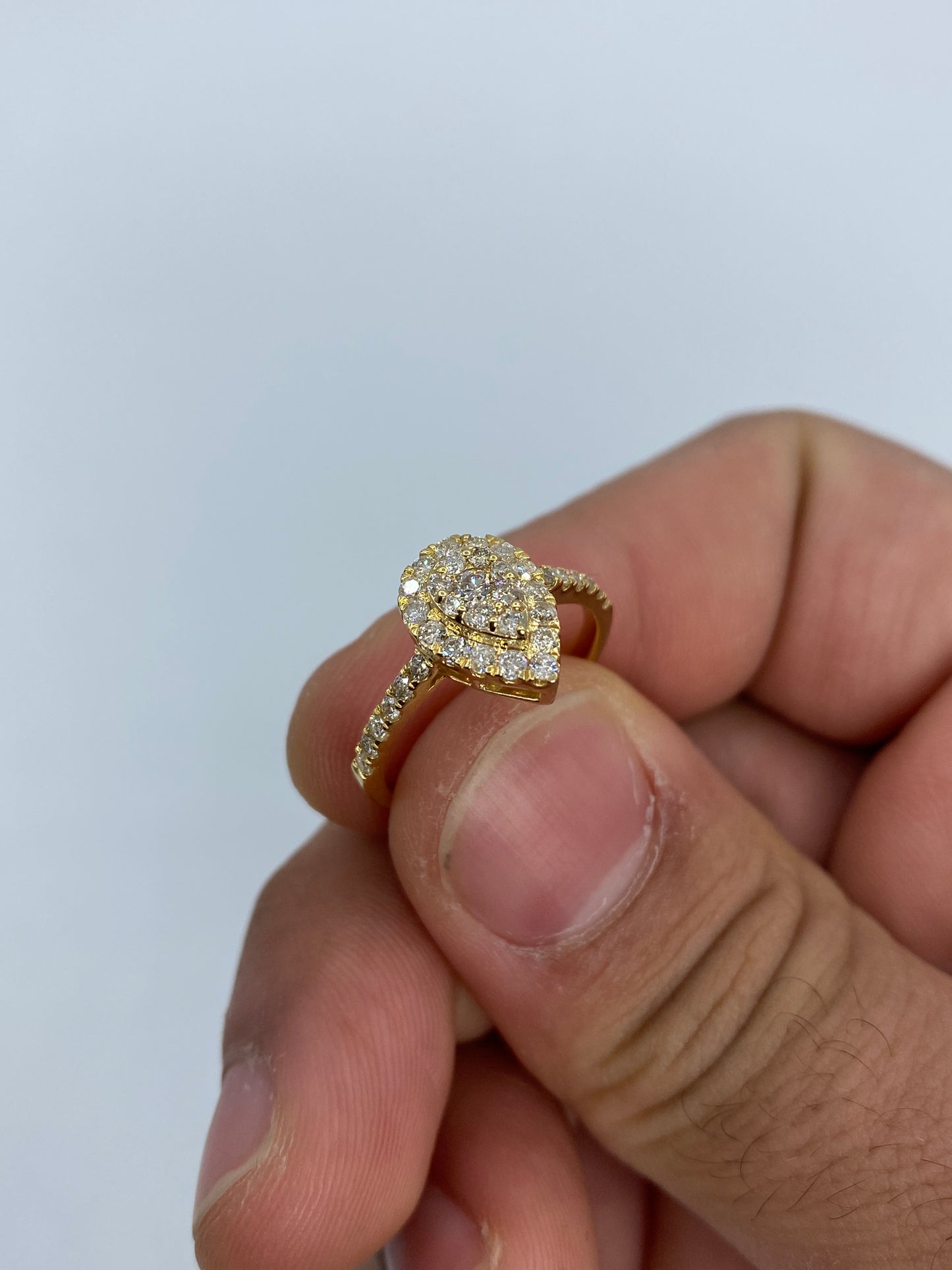 Pear Shape Engagement Ring