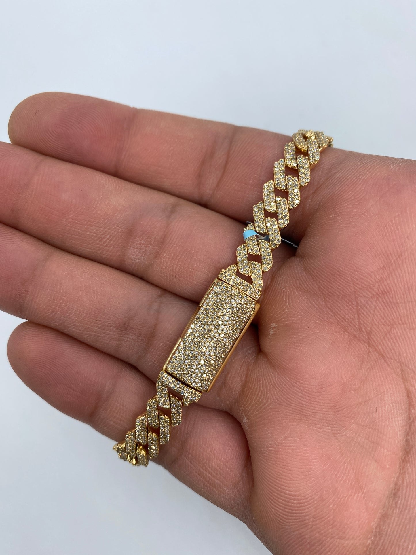 14K Cuban Bracelet 8mm, 7.5in