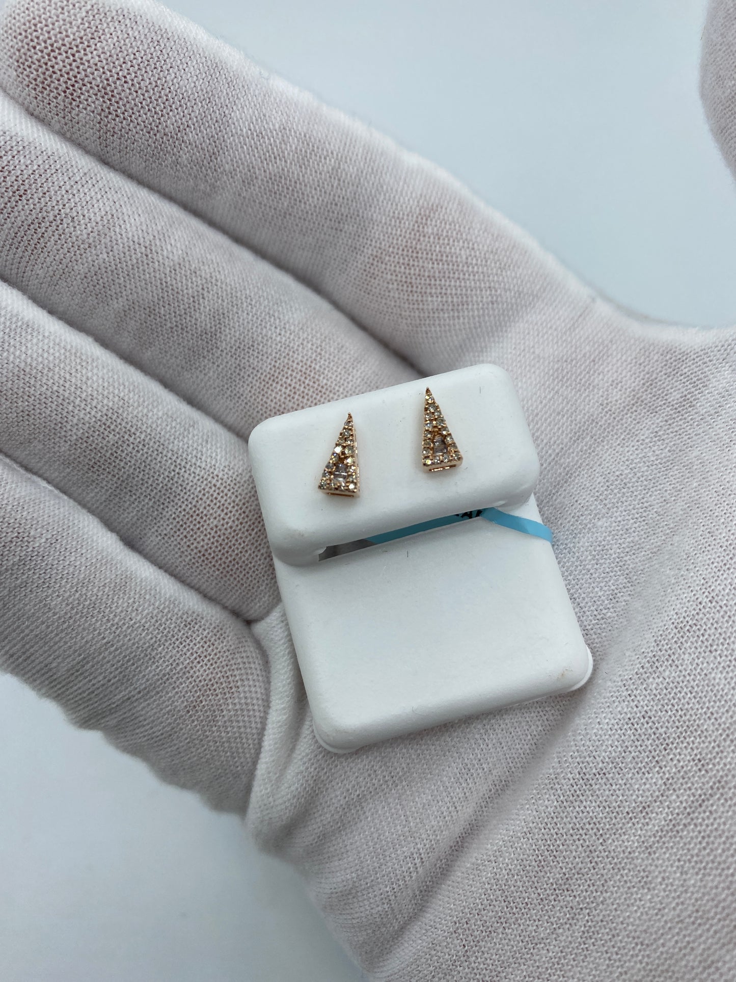 Isosceles Triangle Baguette Earrings