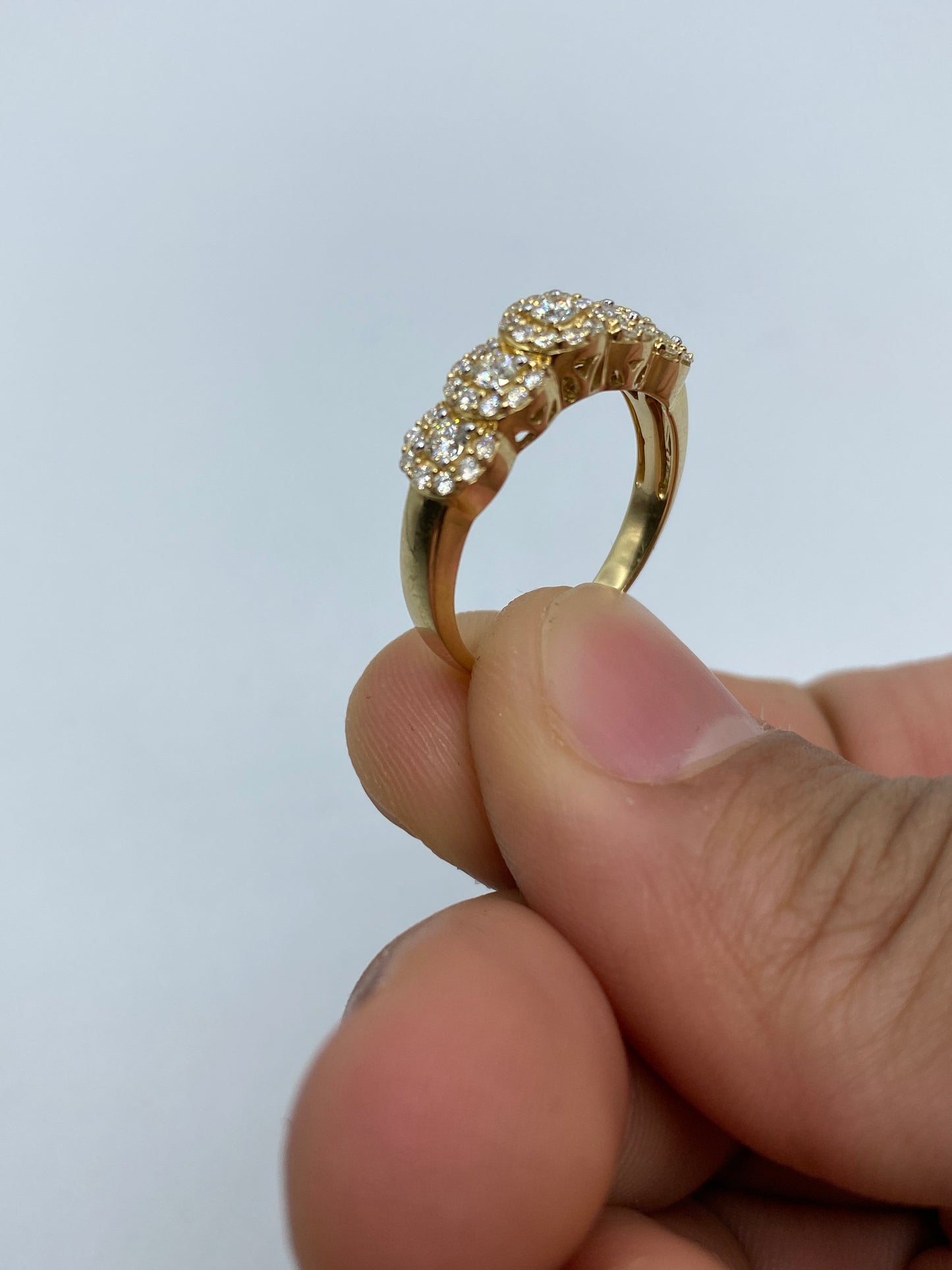 5 Flower Engagement Ring