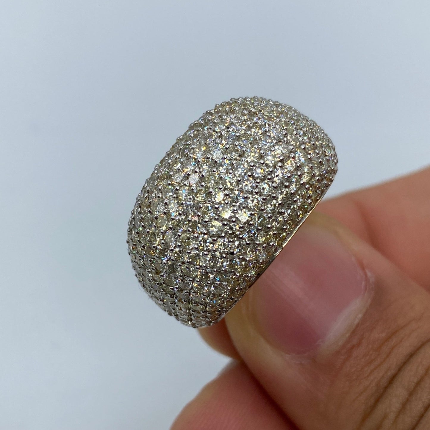 10K Dome Diamond Ring Style #1