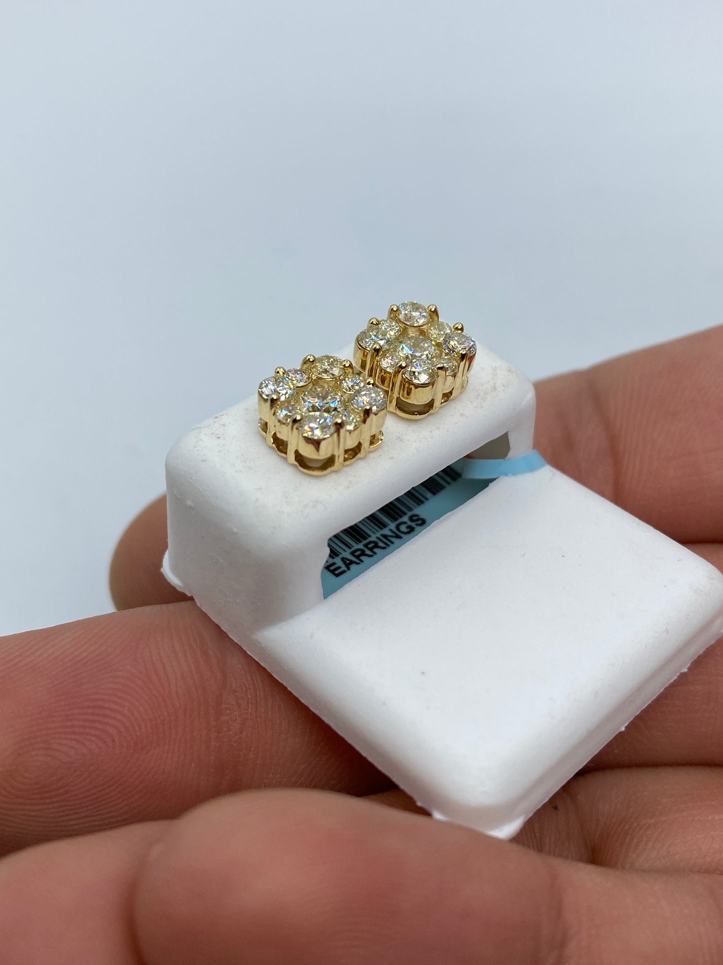 Square Stud Earrings Size #5