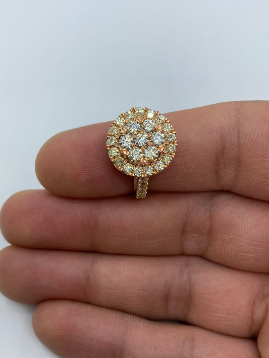 Rose Gold Circle Engagement Ring