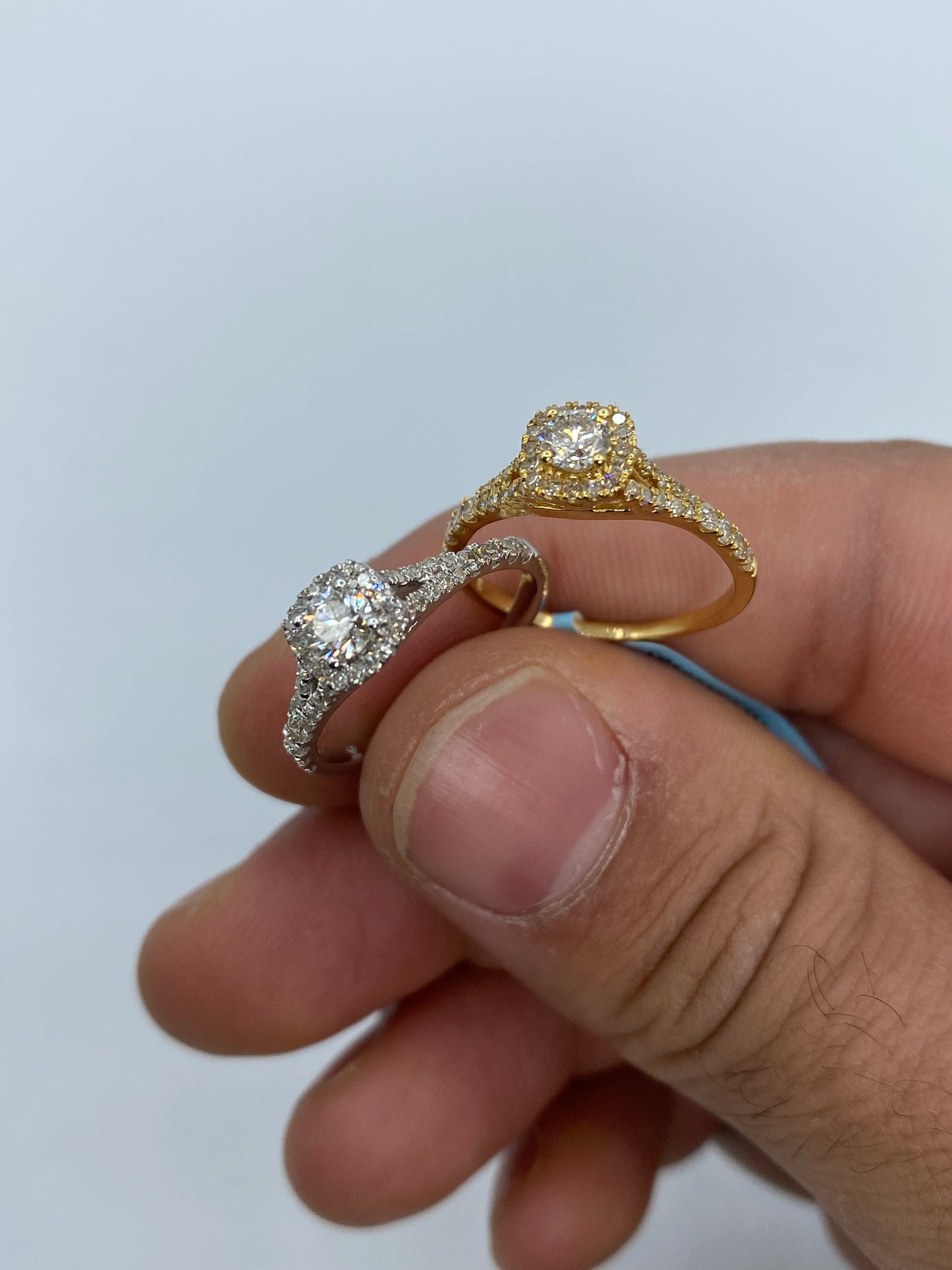 Large Center Stone Engagement Ring