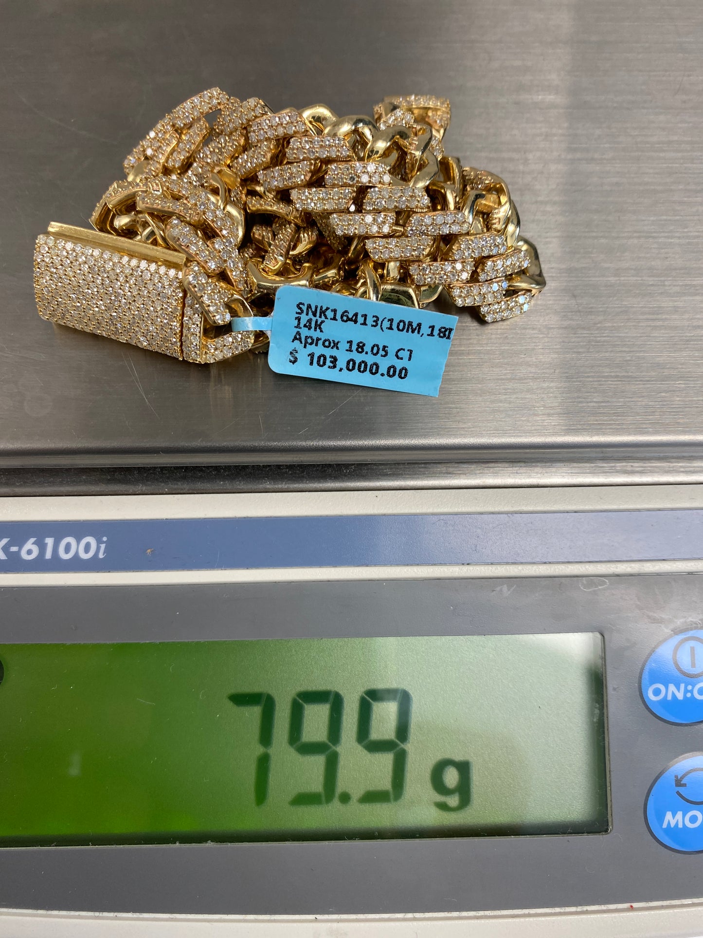 14K Cuban Chain 10mm, 18in