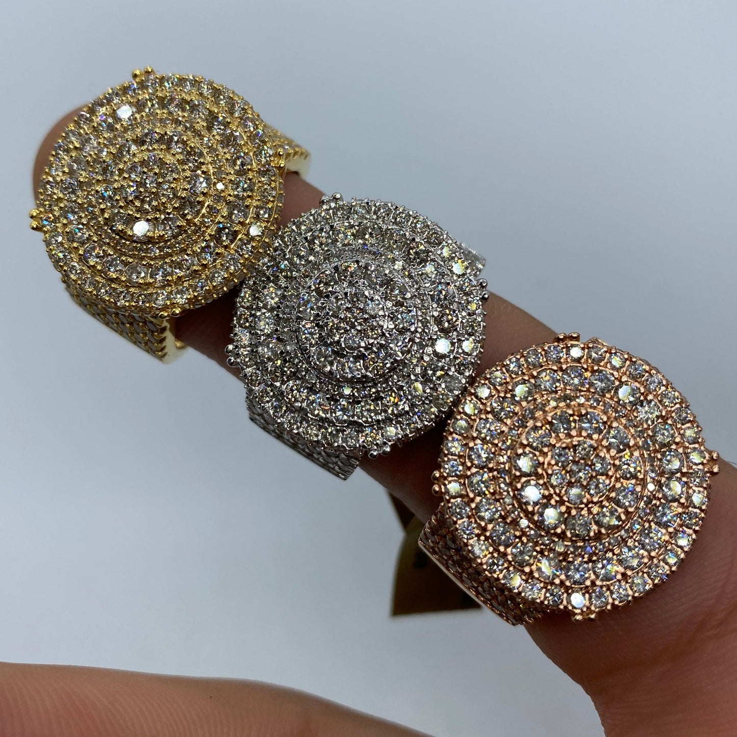 10K Circle Ring Diamond Style #1