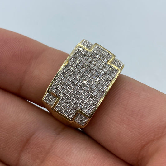 10K Rectangle Puzzle Diamond Ring