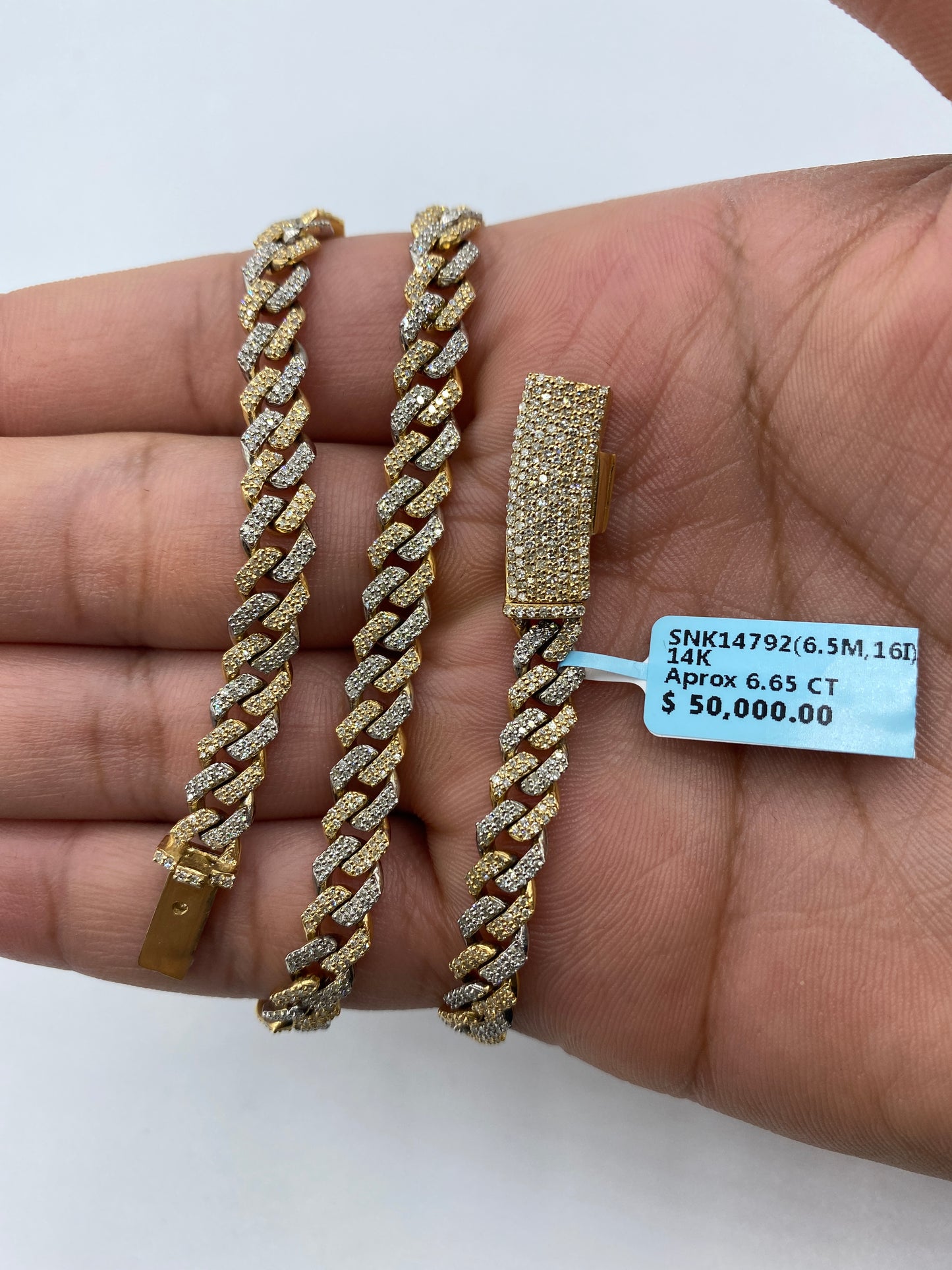 14K Cuban Chain 6.5mm, 16in