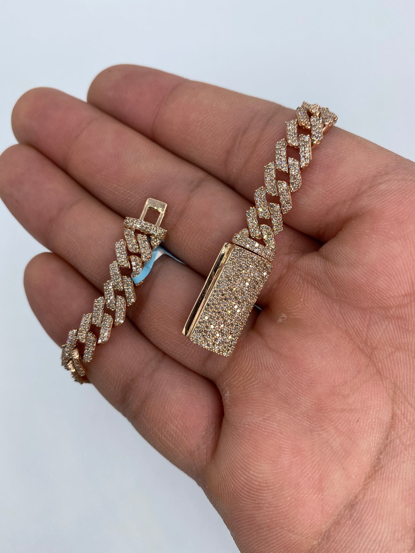 14K Cuban Bracelet 8mm, 7.5in