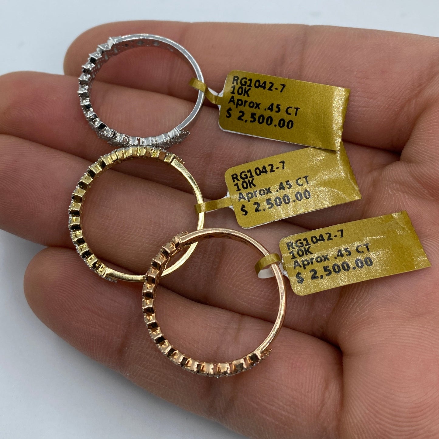 10K Cuban Link Diamond Ring Style #2