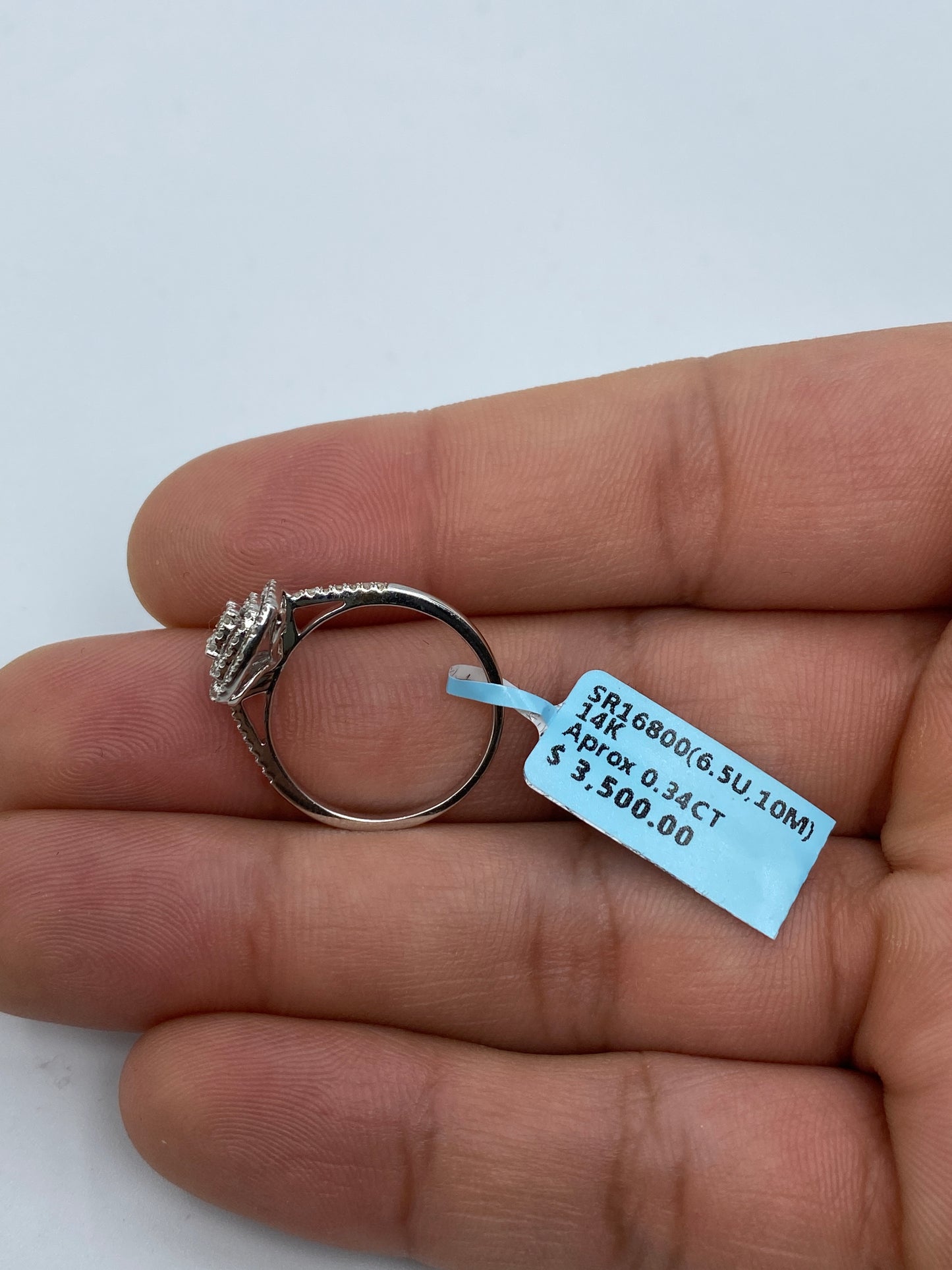 Square Gap Engagement Ring