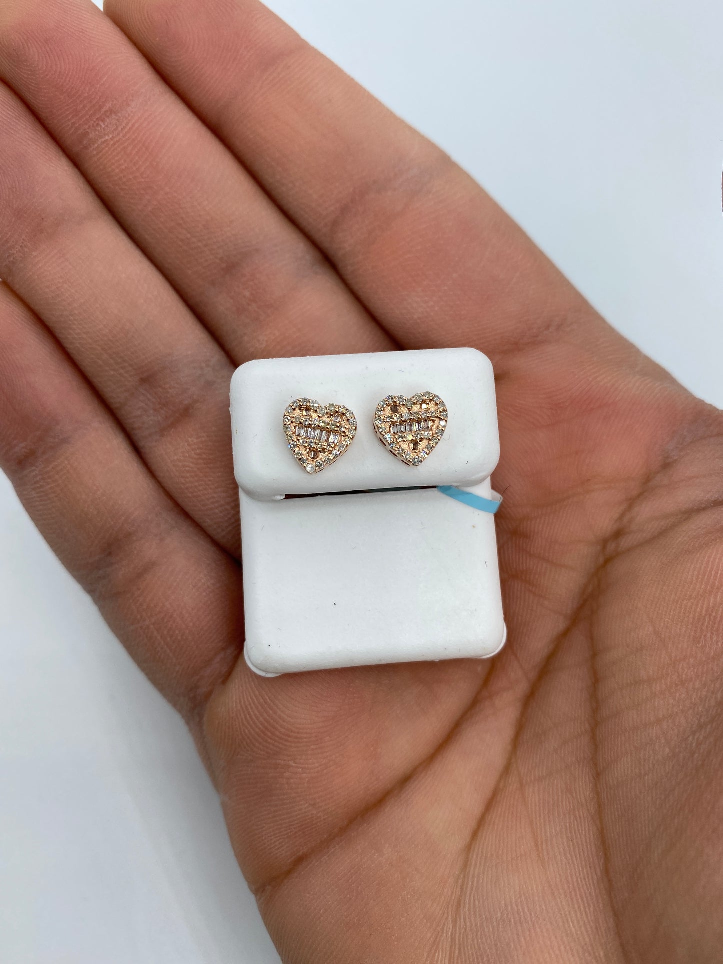 Heart Baguette Earrings