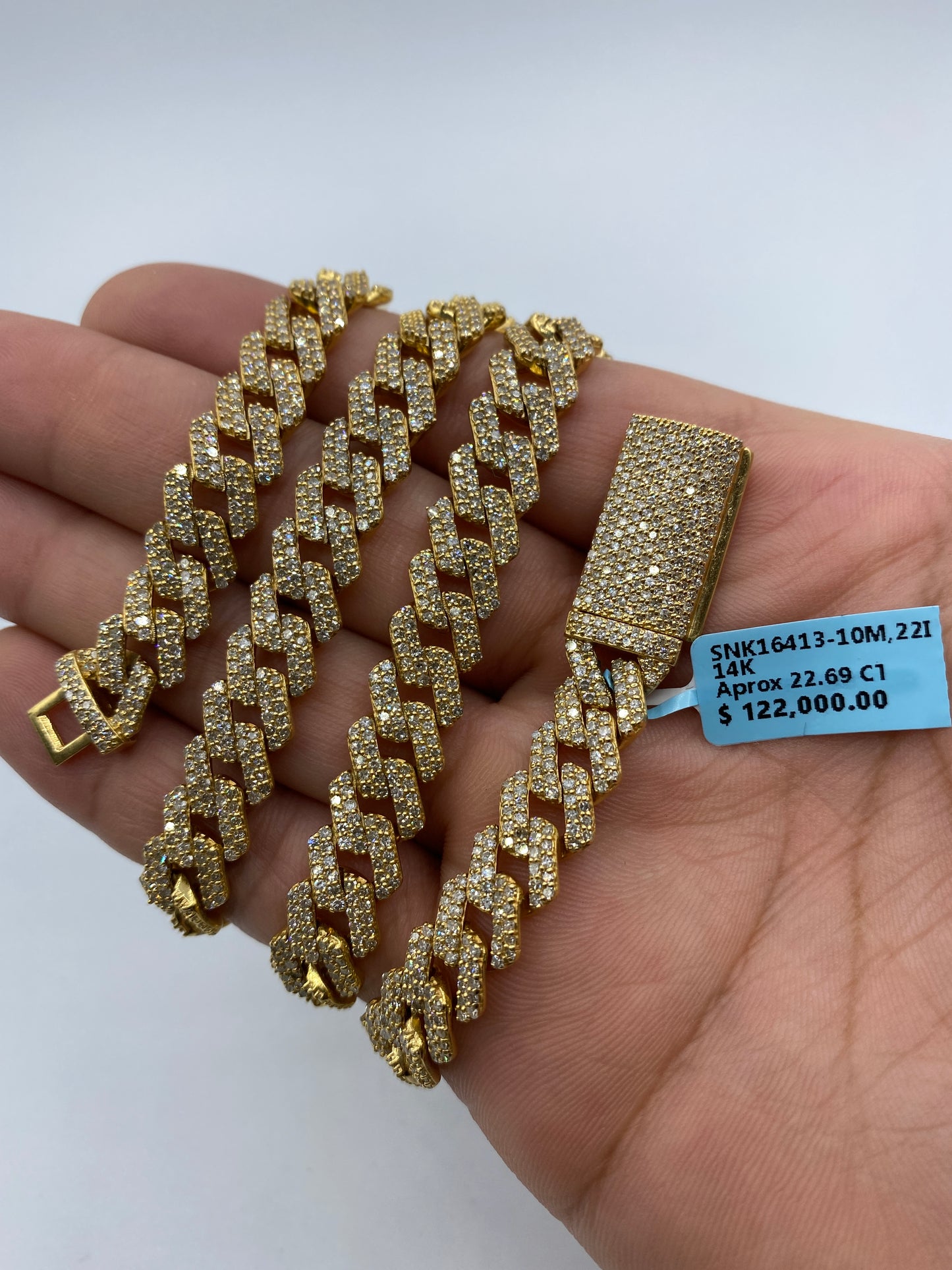 14K Cuban Chain 10mm, 22in