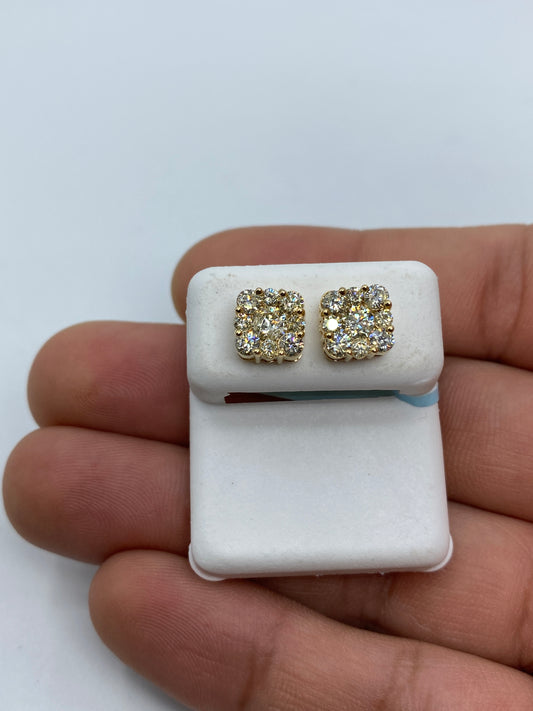 Square Stud Earrings Size #5