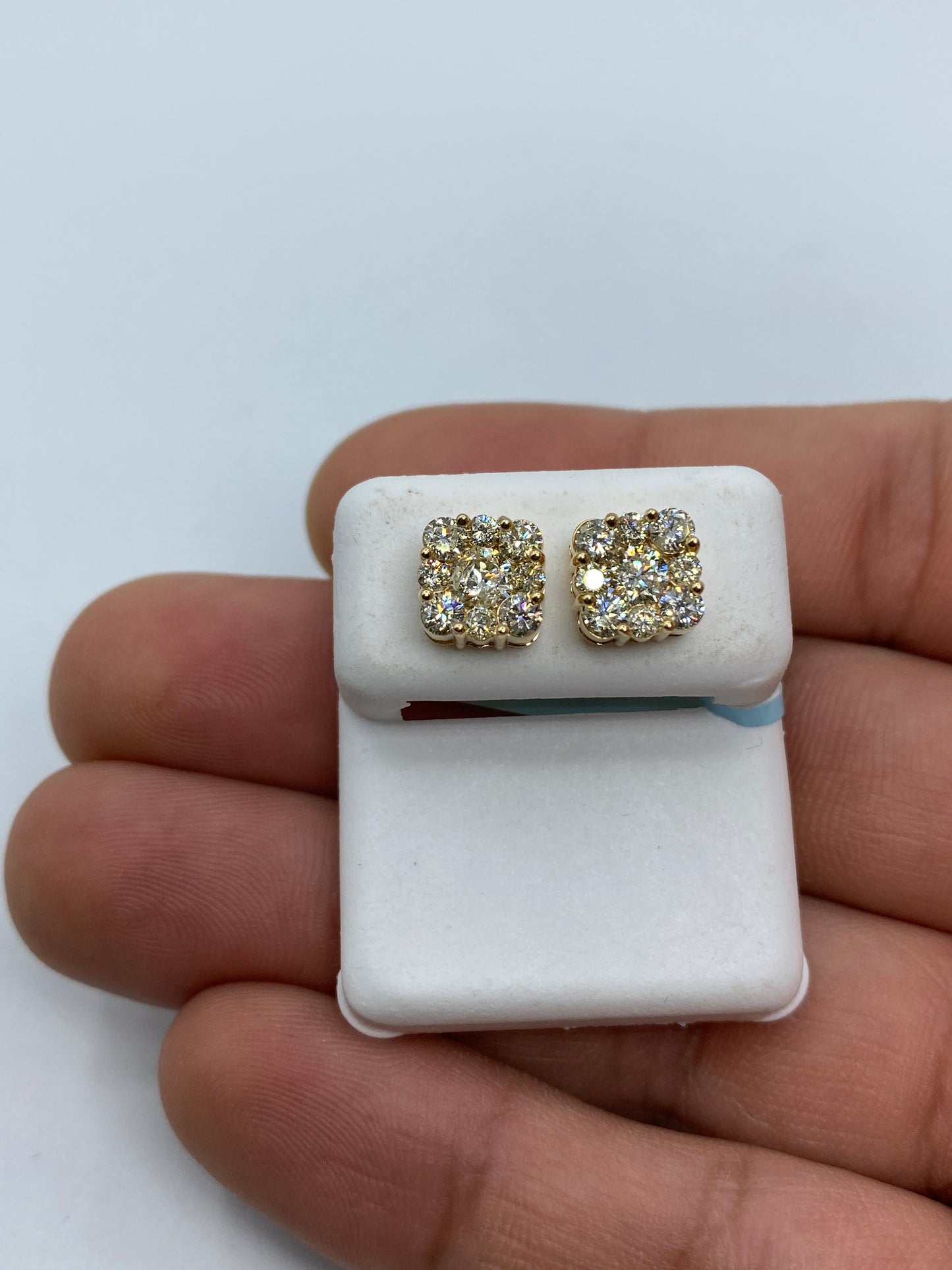 Square Stud Earrings Size #5
