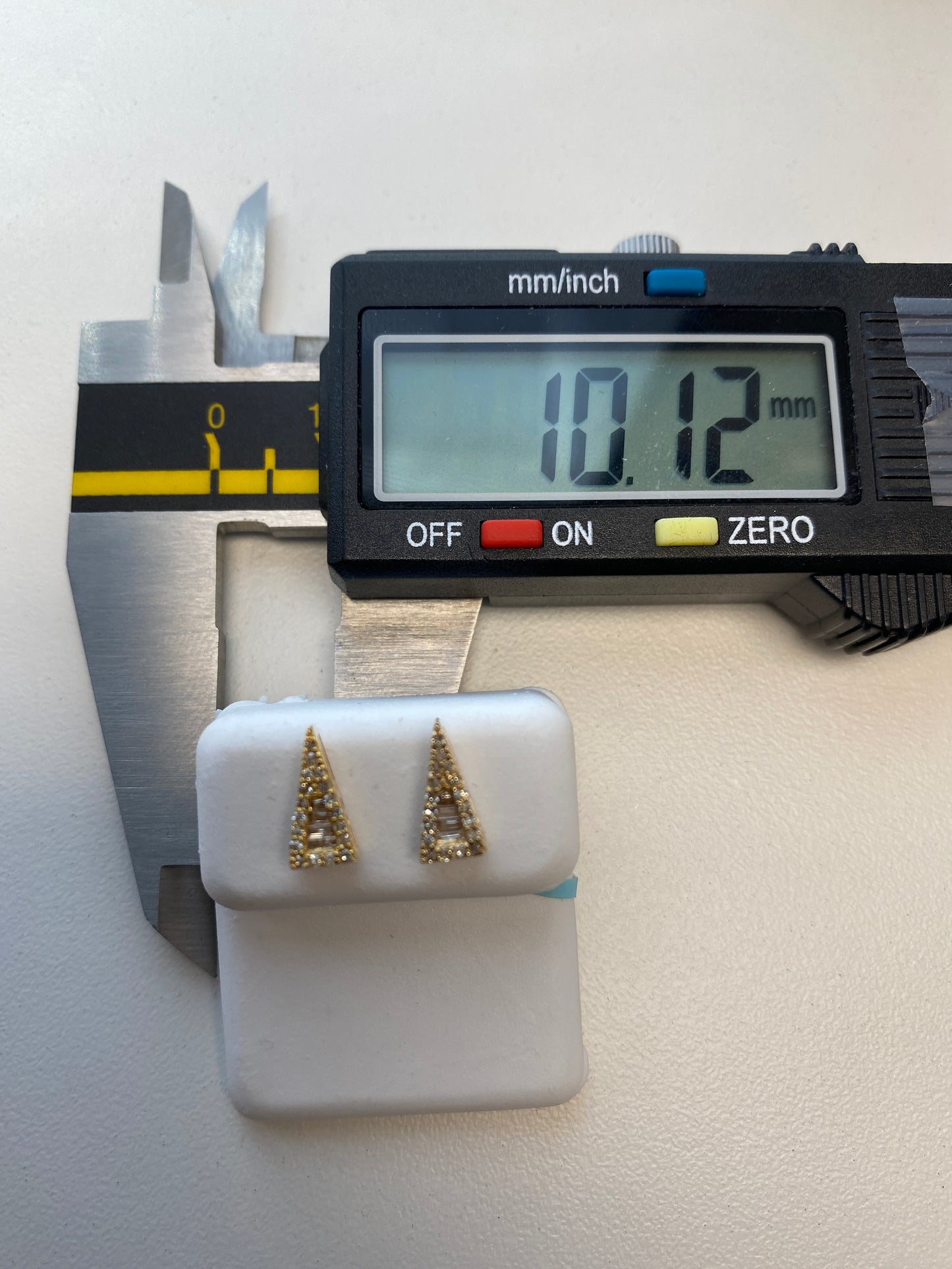 Isosceles Triangle Baguette Earrings