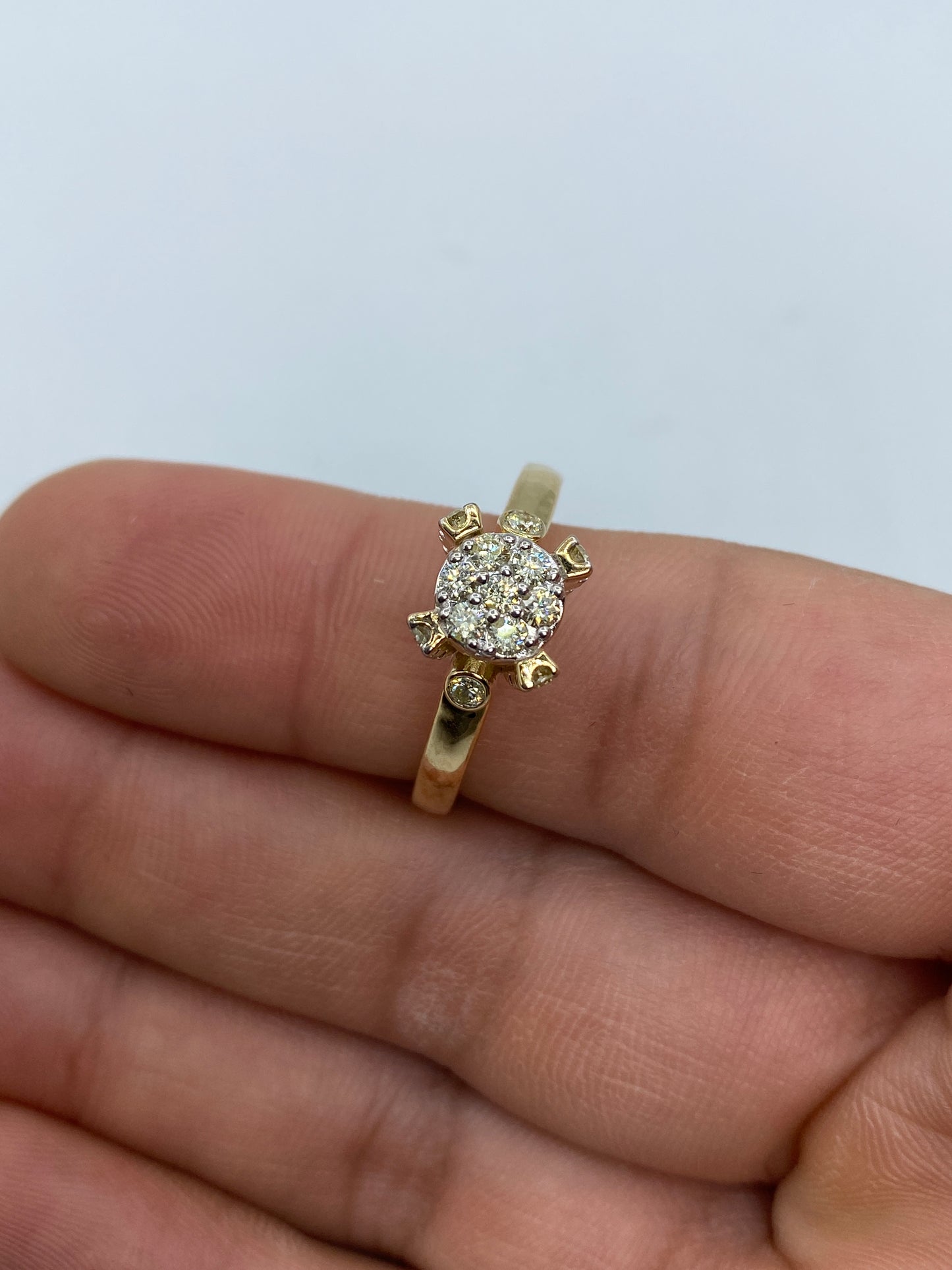 Flower Engagement Ring