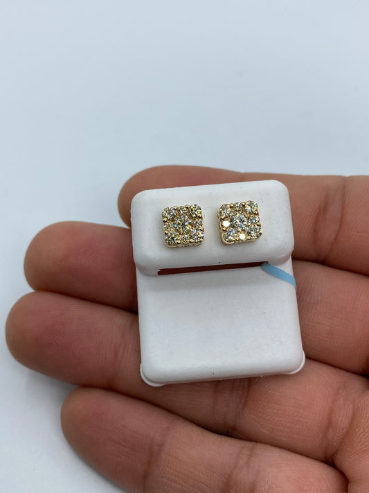 Square Stud Earrings Size #4