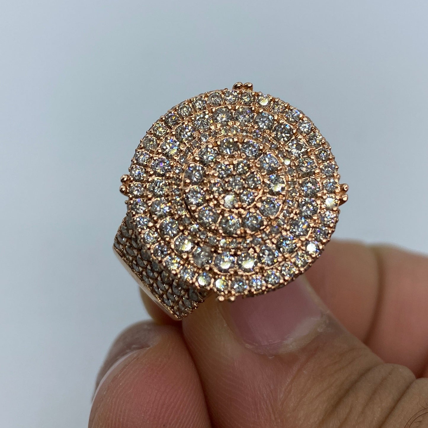 10K Circle Ring Diamond Style #1