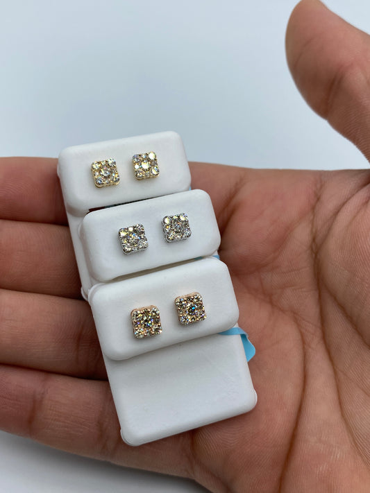 Square Stud Earrings Size #2