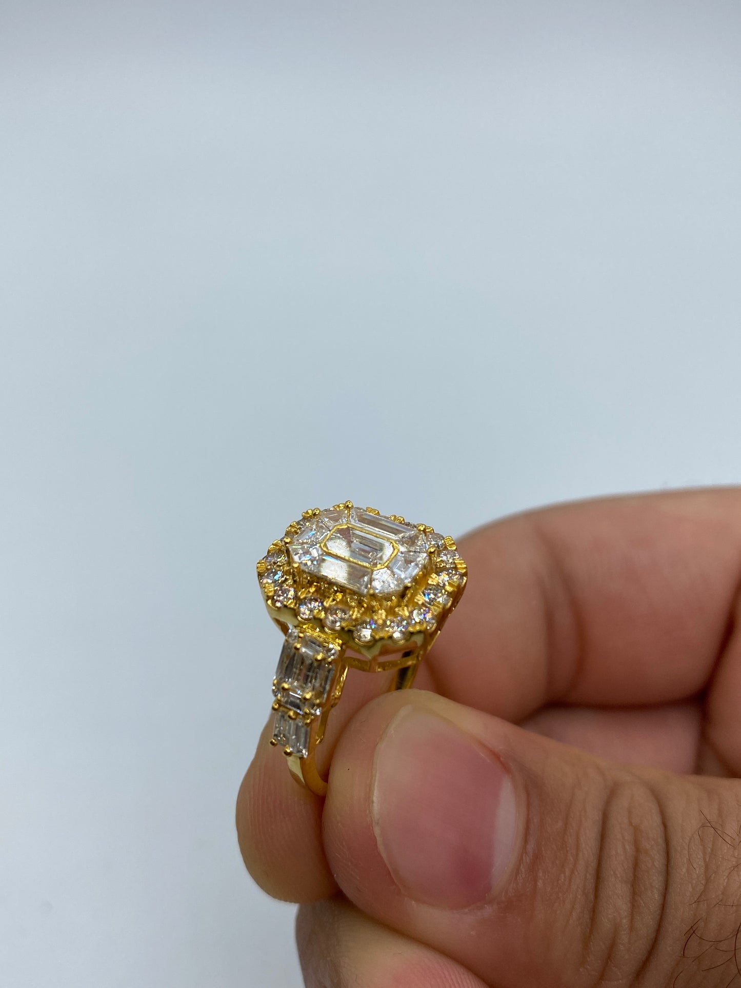 Rectangle Baguette Engagement Ring