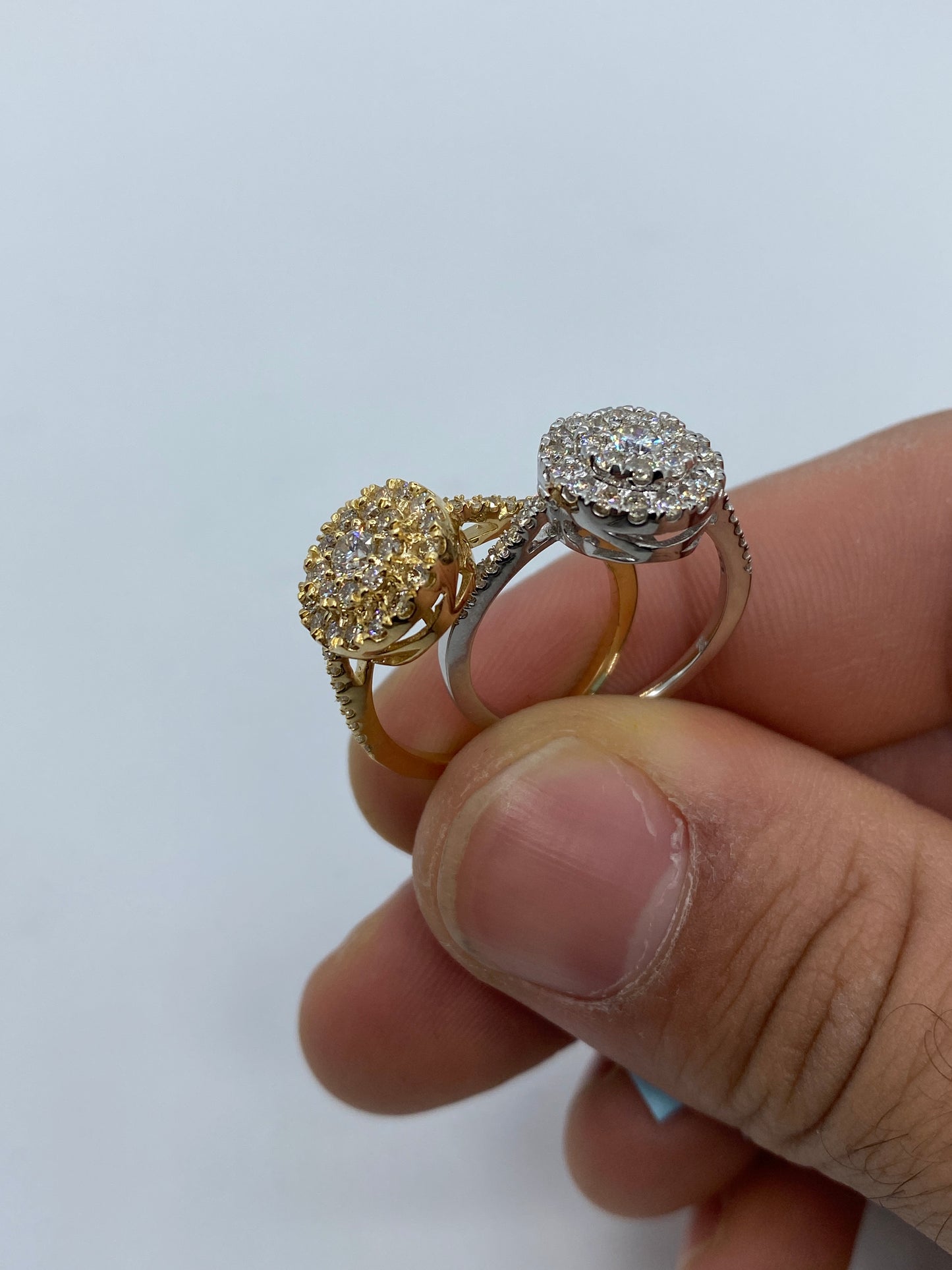 Circle Thin Band Engagement Ring