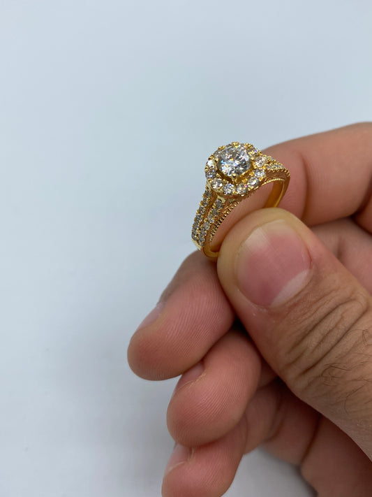 Large Stone Engagement Ring