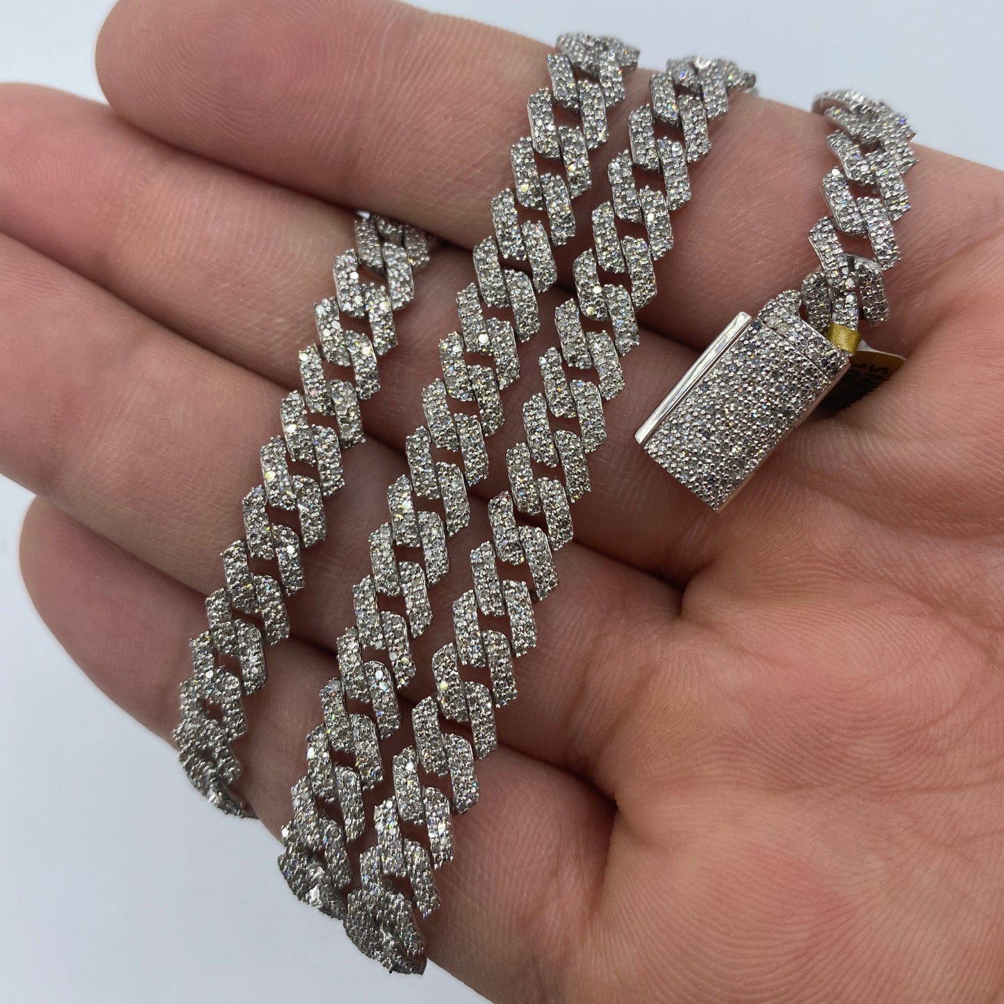 10K 6.5MM Cuban Link Diamond Chain 22"