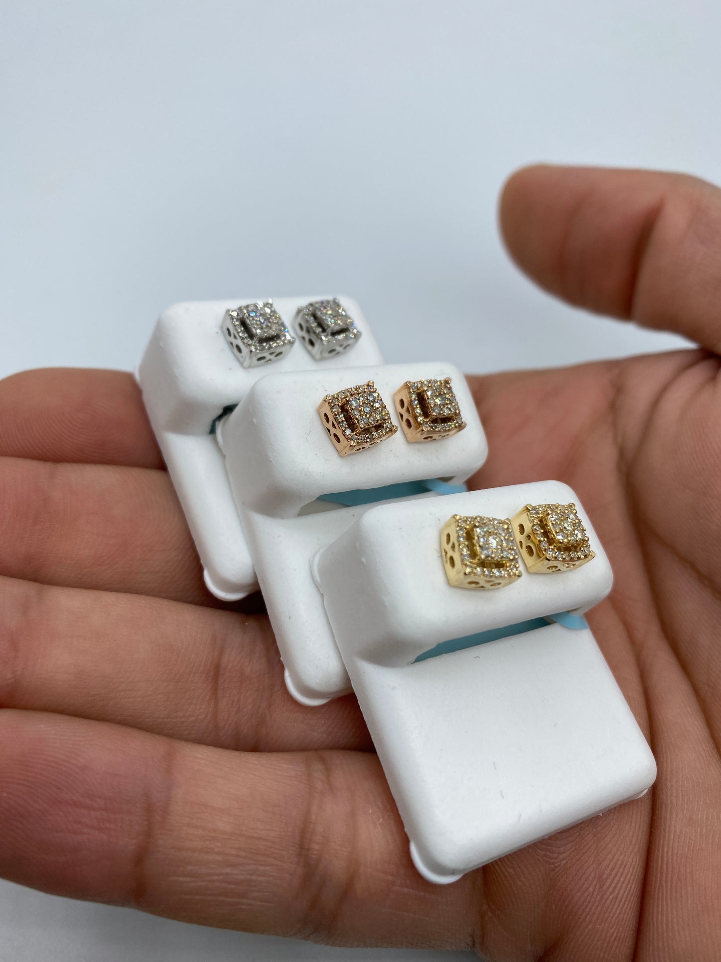 Square Box Earrings Small