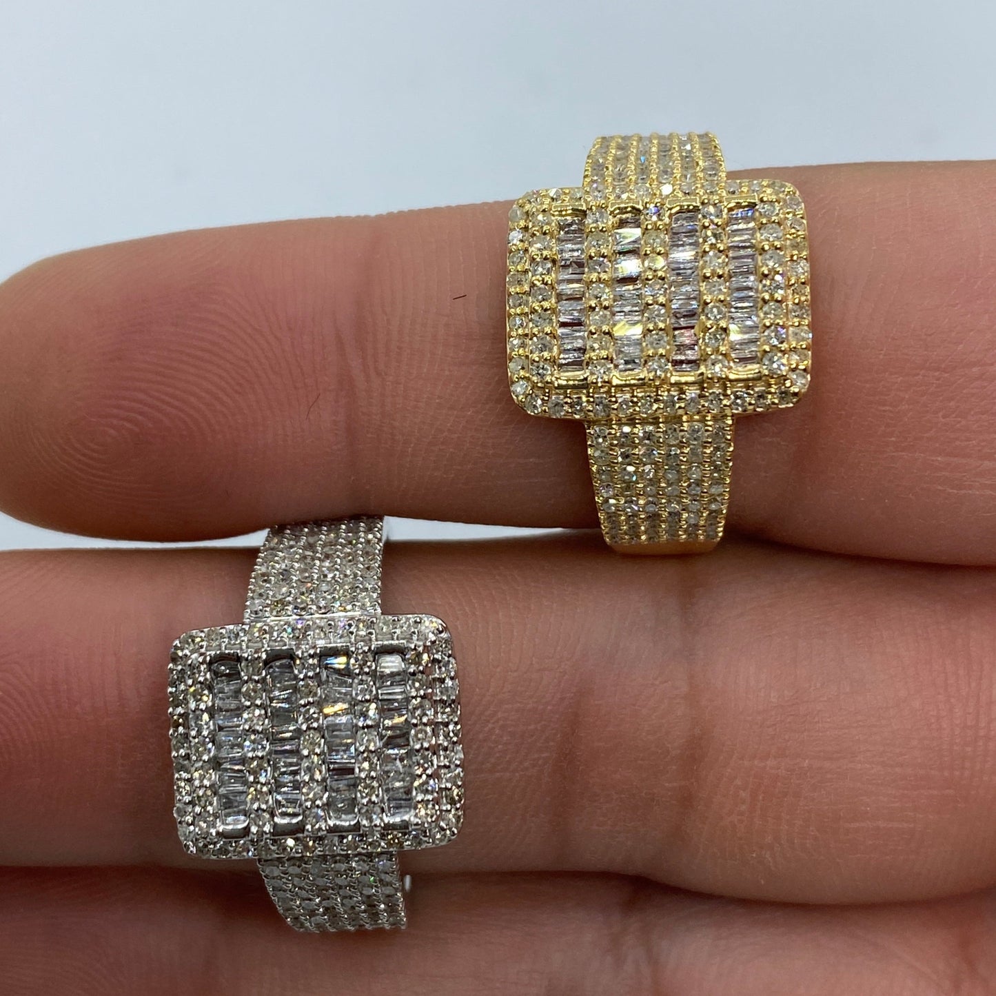 10K Diamond Baguette Ring Style #2