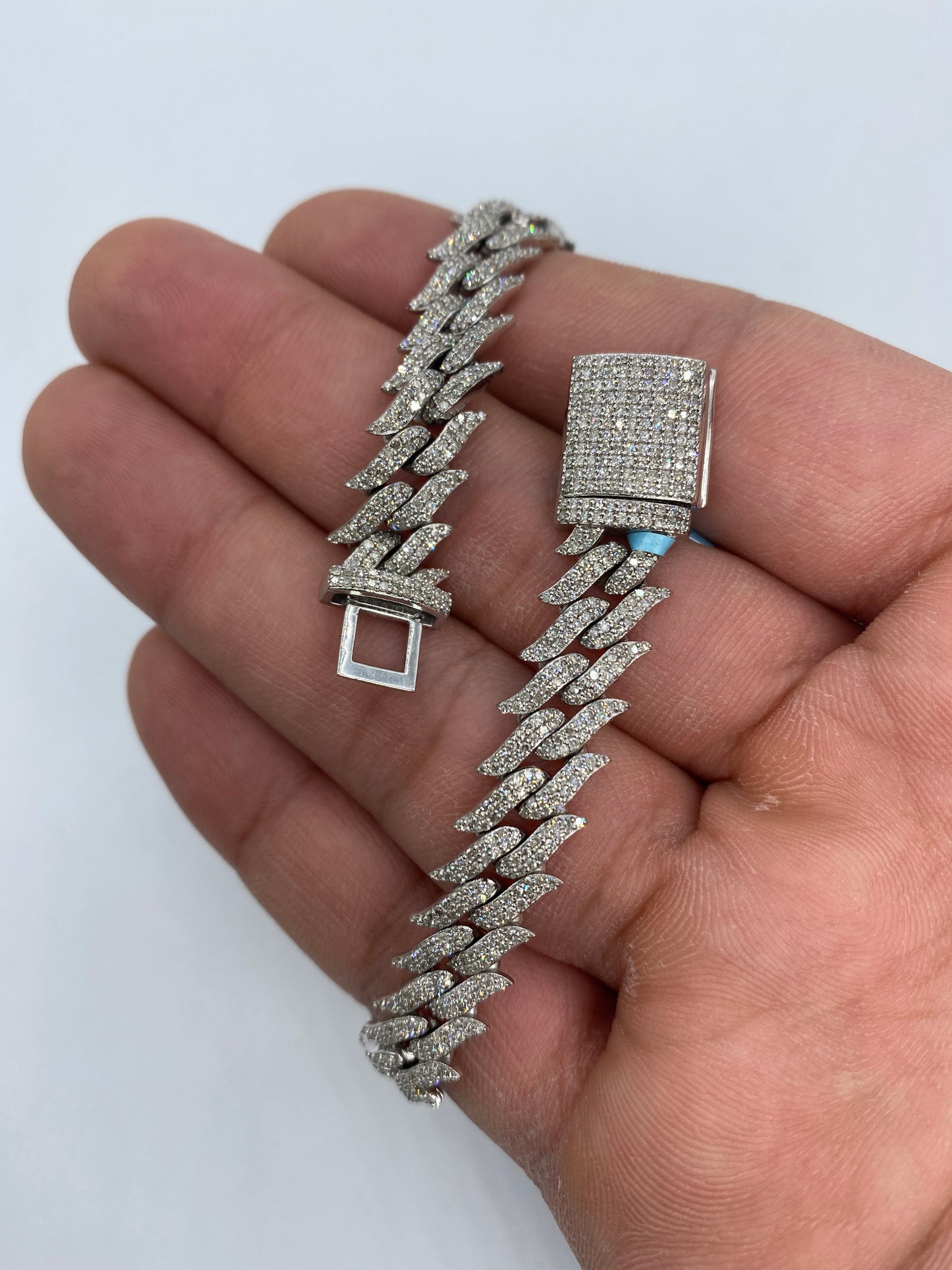 14K Cuban Thorn Bracelet 10mm, 8in