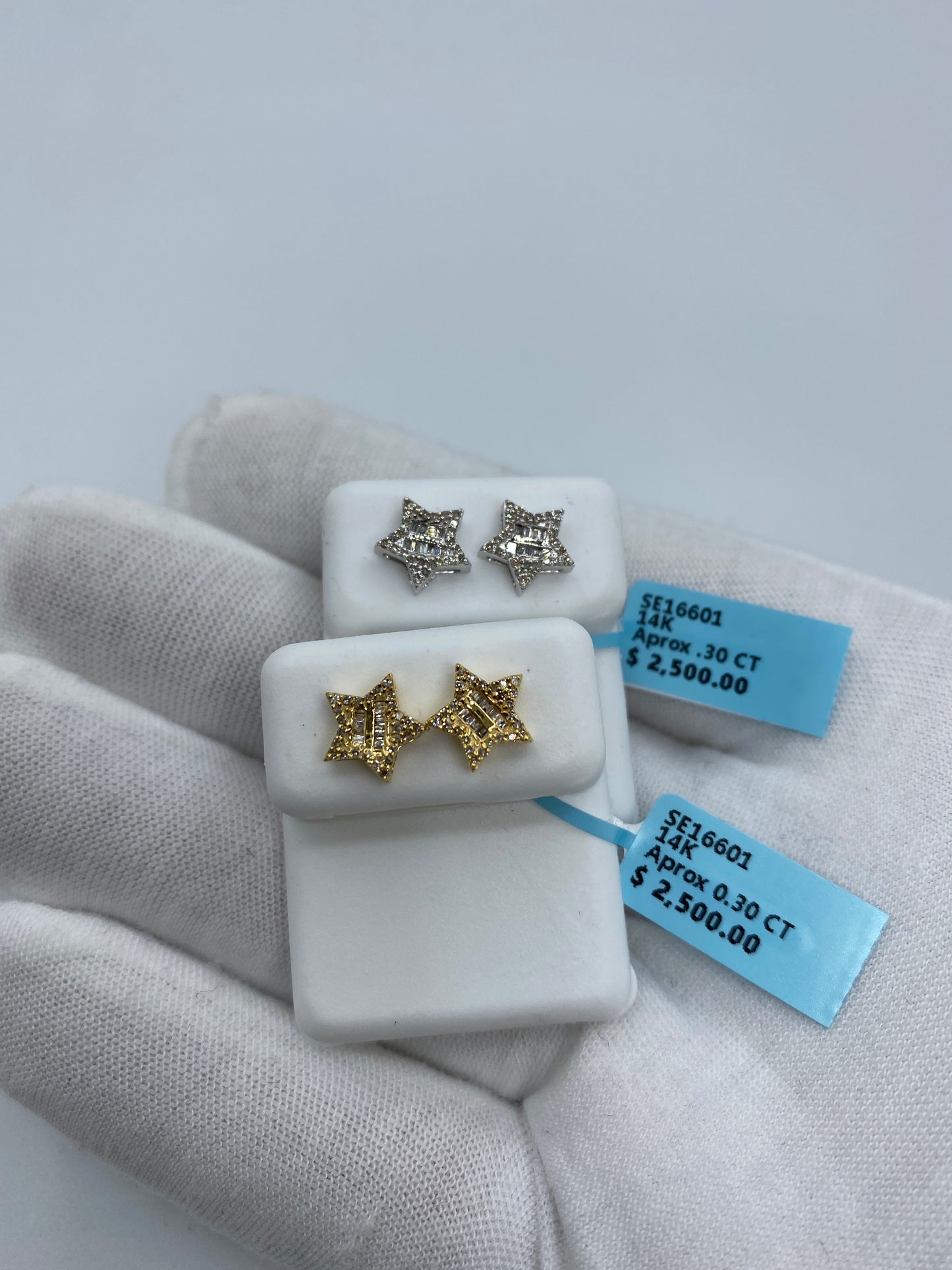 Star Baguette Earrings