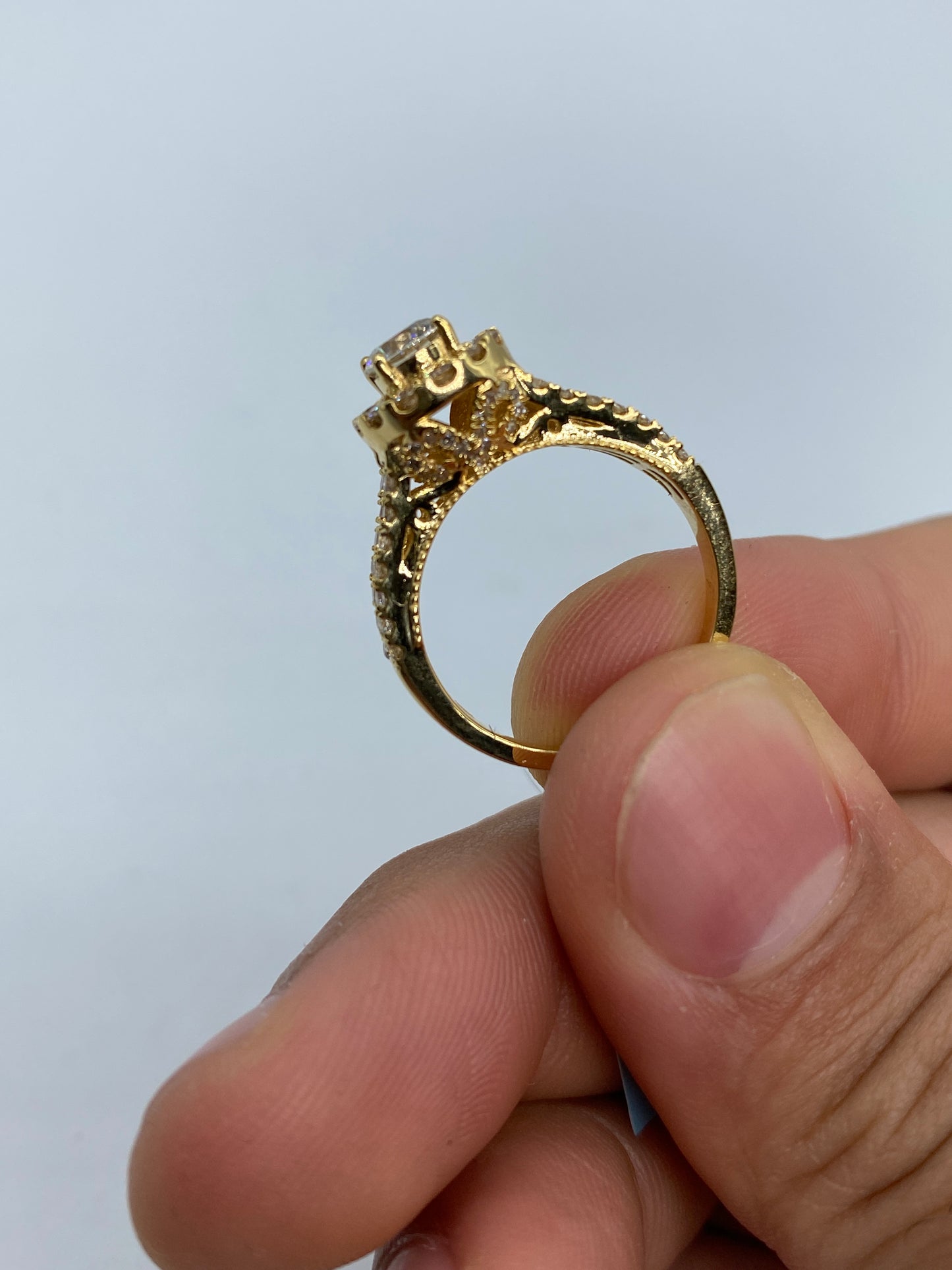 Large Stone Engagement Ring